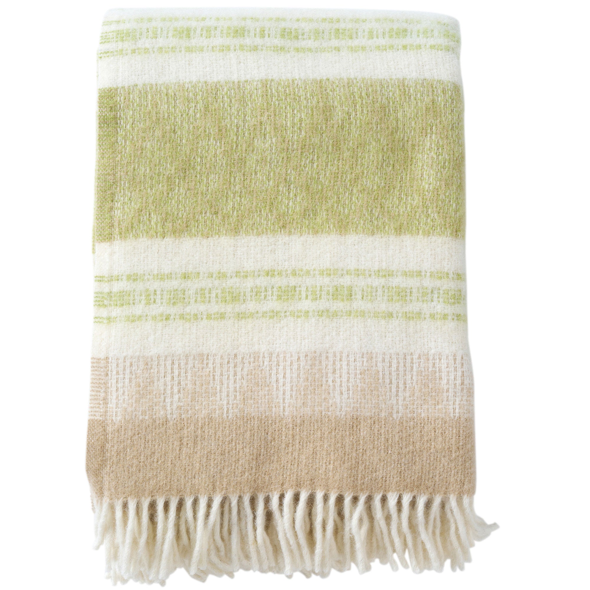 Freja Lime 130x200cm Brushed Swedish Lambswool Throw