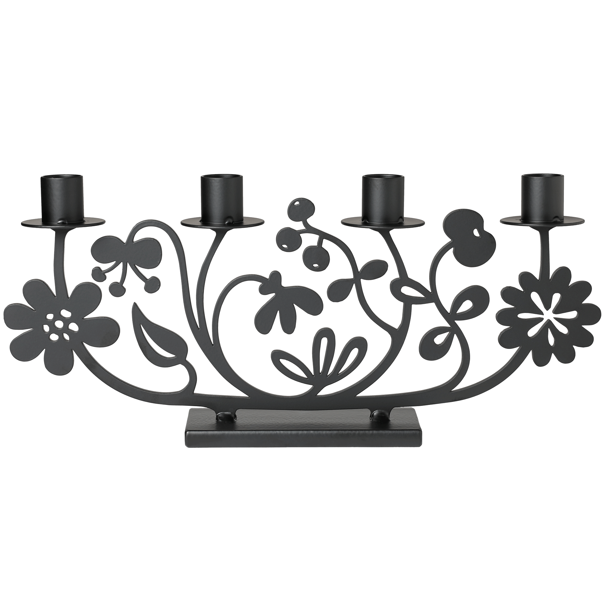 Elvy Black Candle Holder