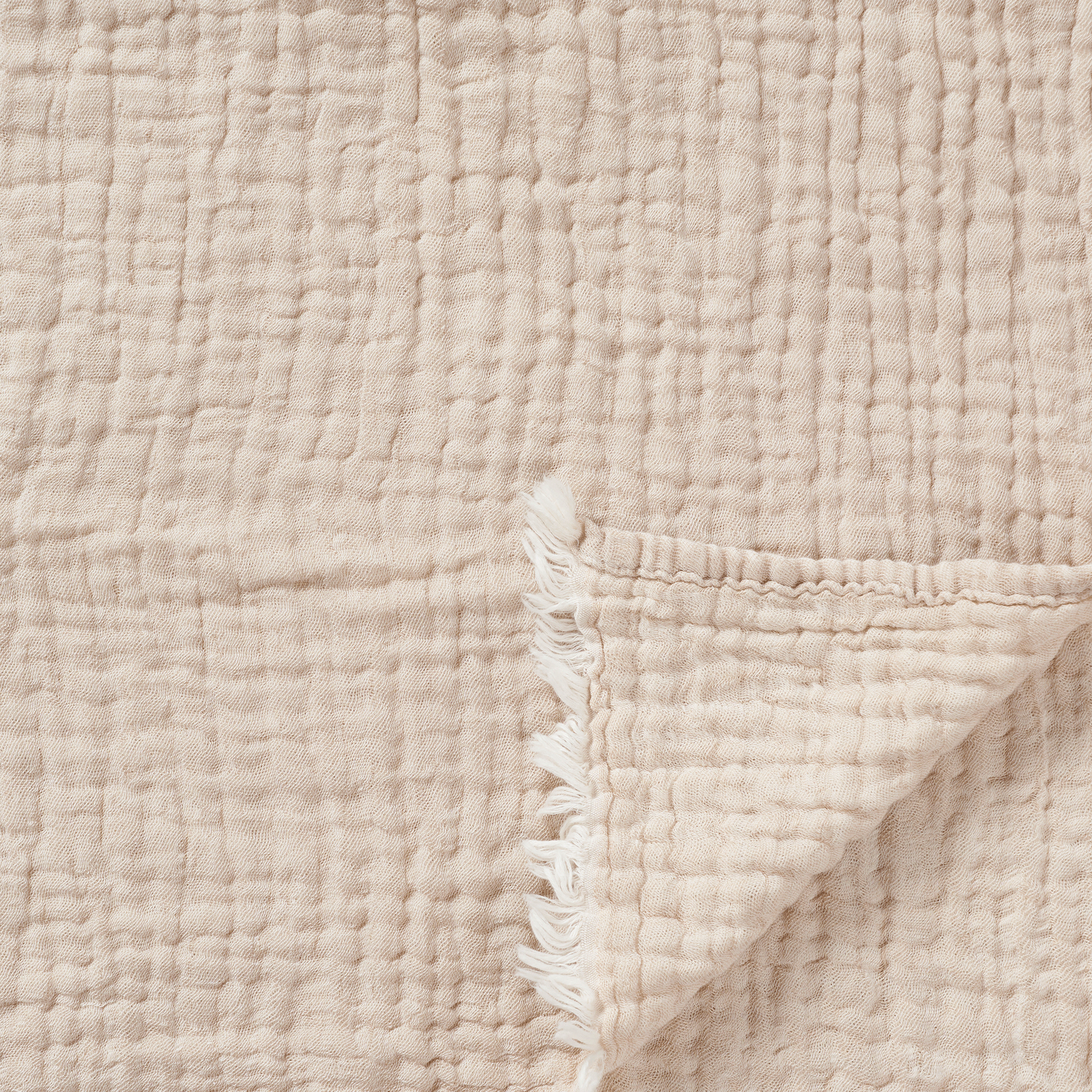 Duo Baby, Beige 70x90cm Organic Cotton & Linen Blanket