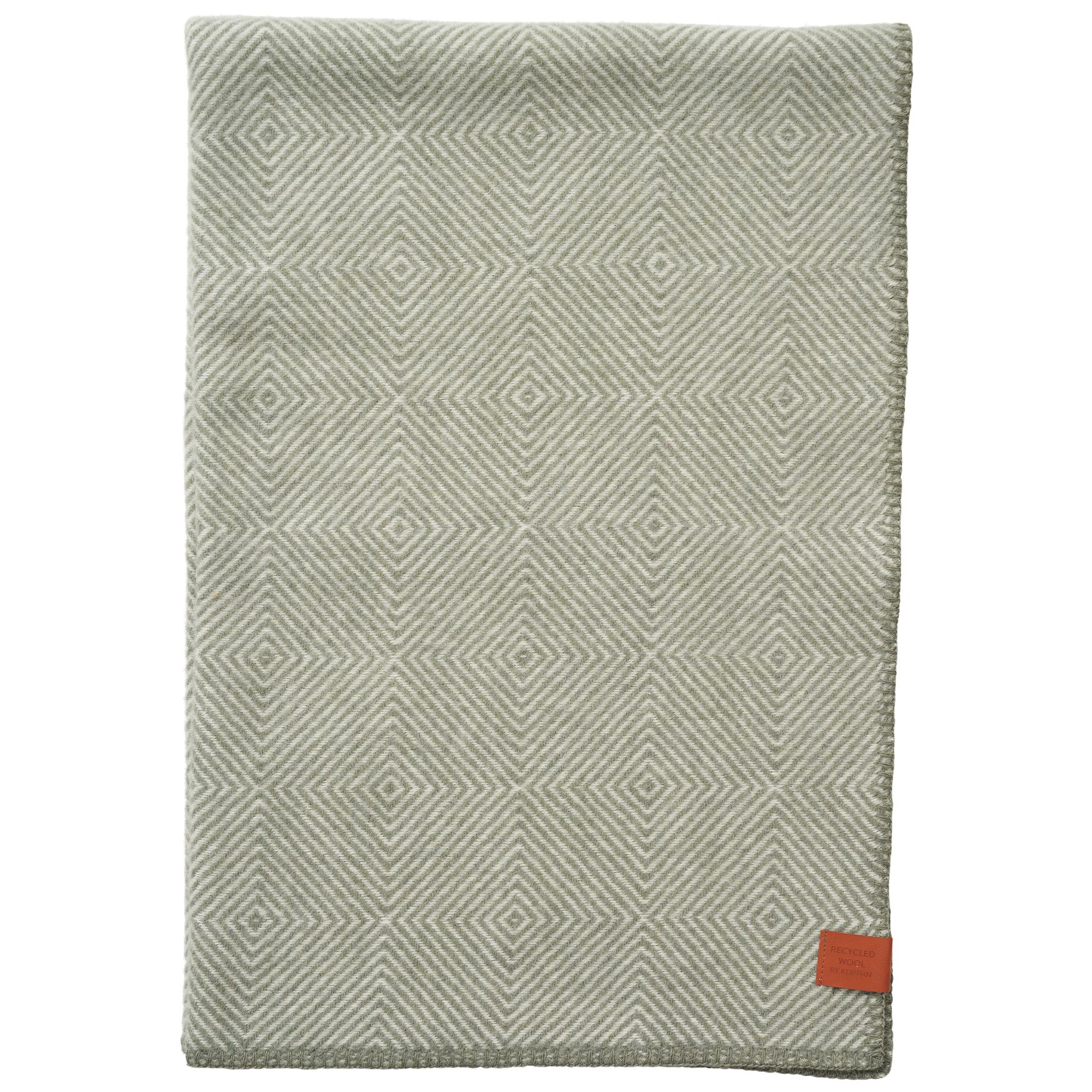 Gooseye Green Midi Recycled Wool & Eco Lambswool Throw 90x130cm