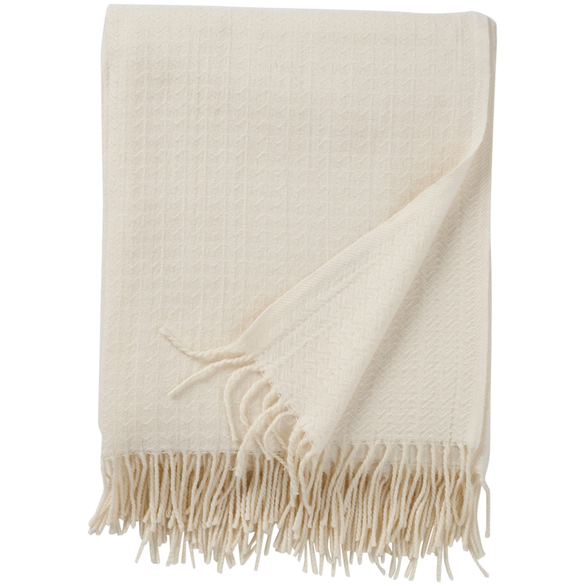 Himalaya  White 130x200cm Premium Cashmere & Merino Throw