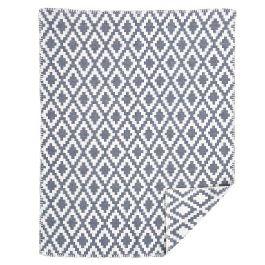 Diamonds Baby Brushed Cotton Grey Blanket