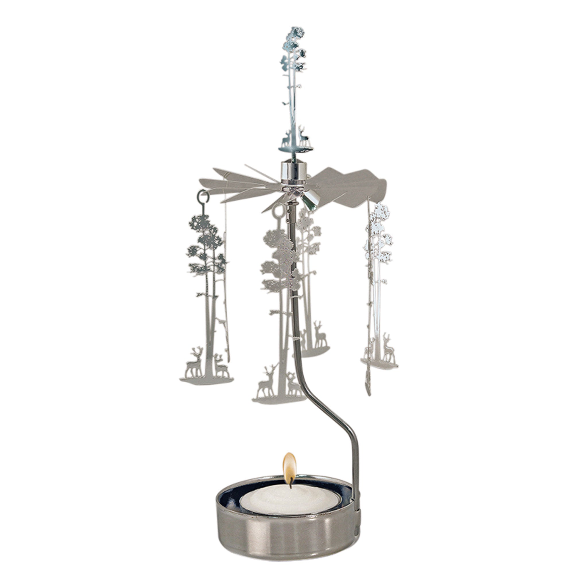 Deer/Tree Rotary Candle Holder - Northlight Homestore