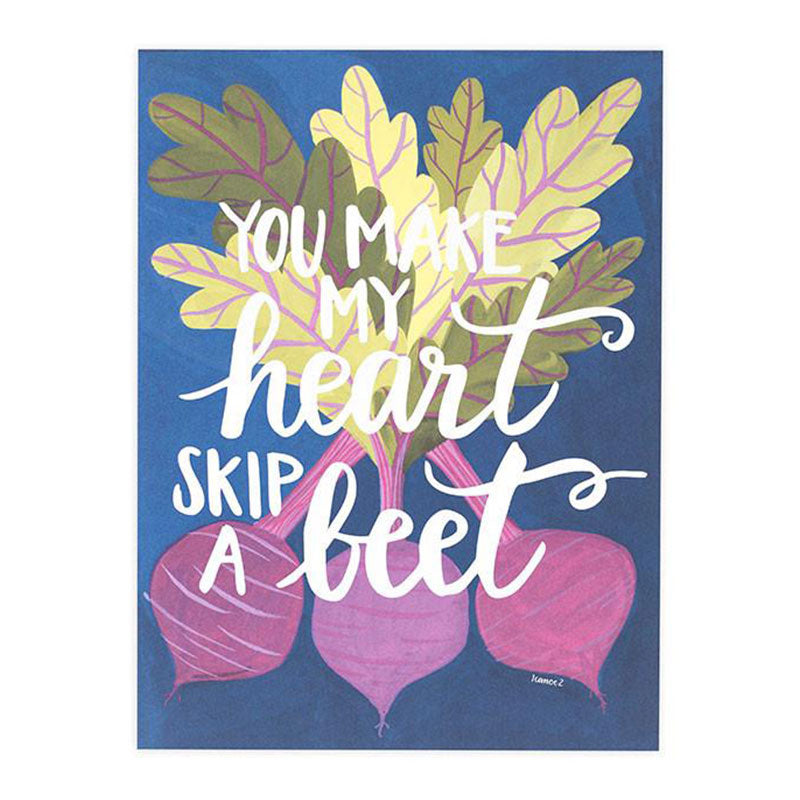 Heart Skip a Beet 28x35,5cm Print