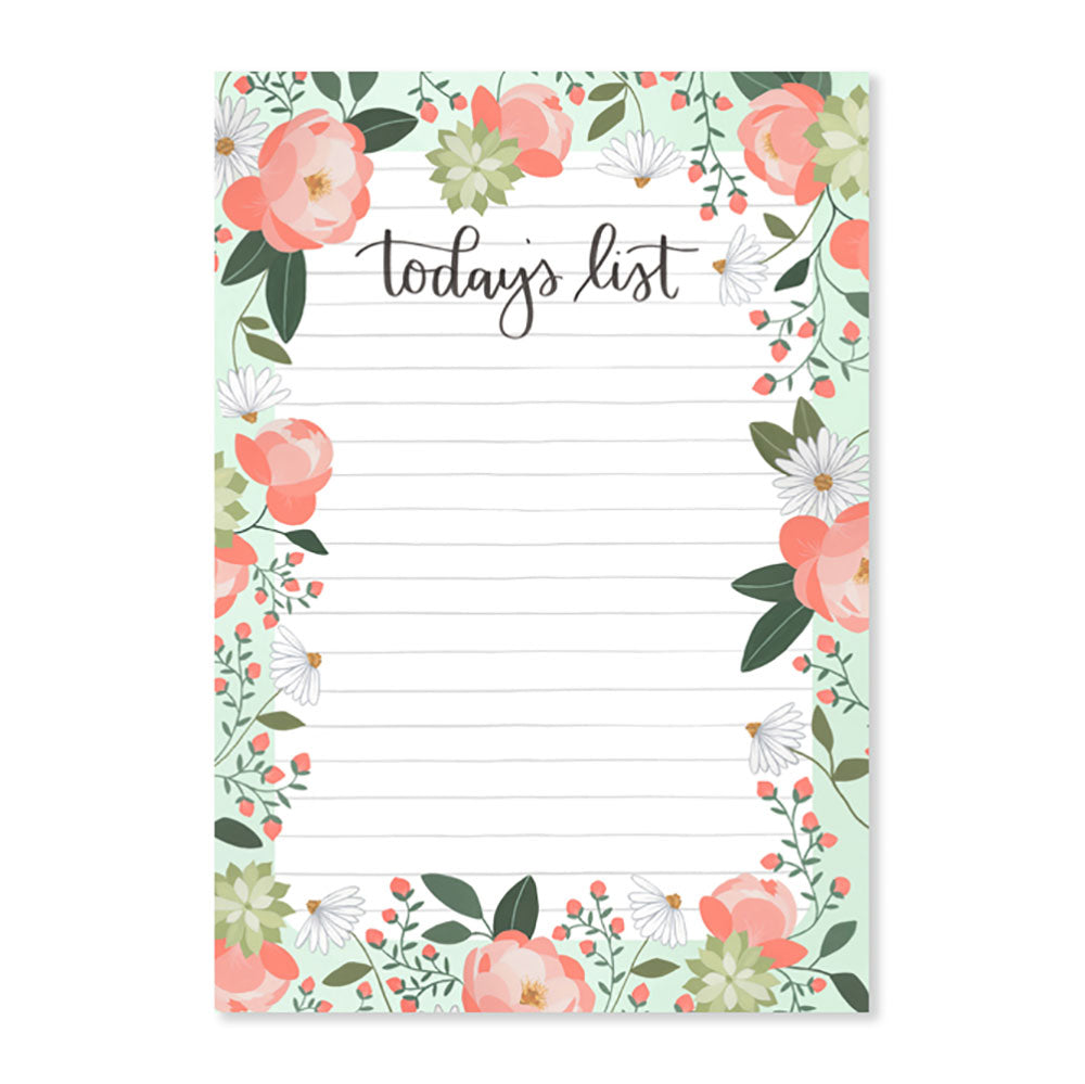 Garden Peony Notepad - Northlight Homestore