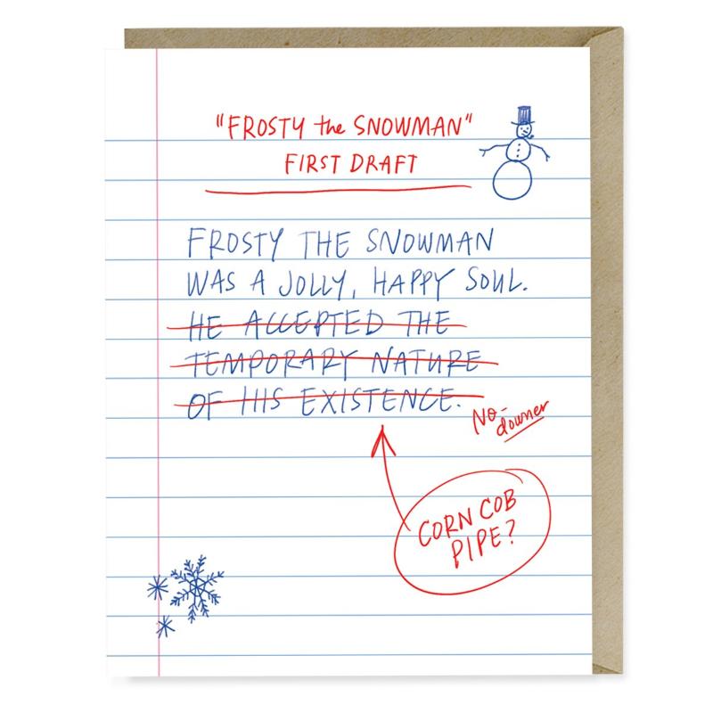 First Draft Lyrics Frosty Box of 8 Cards