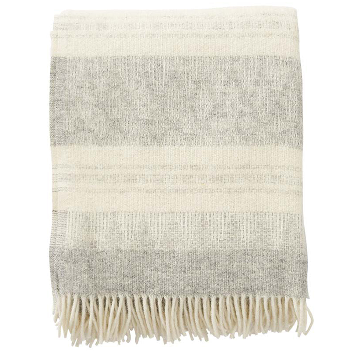 Freja Grey Melange 130x200cm Brushed Swedish Lambswool Throw