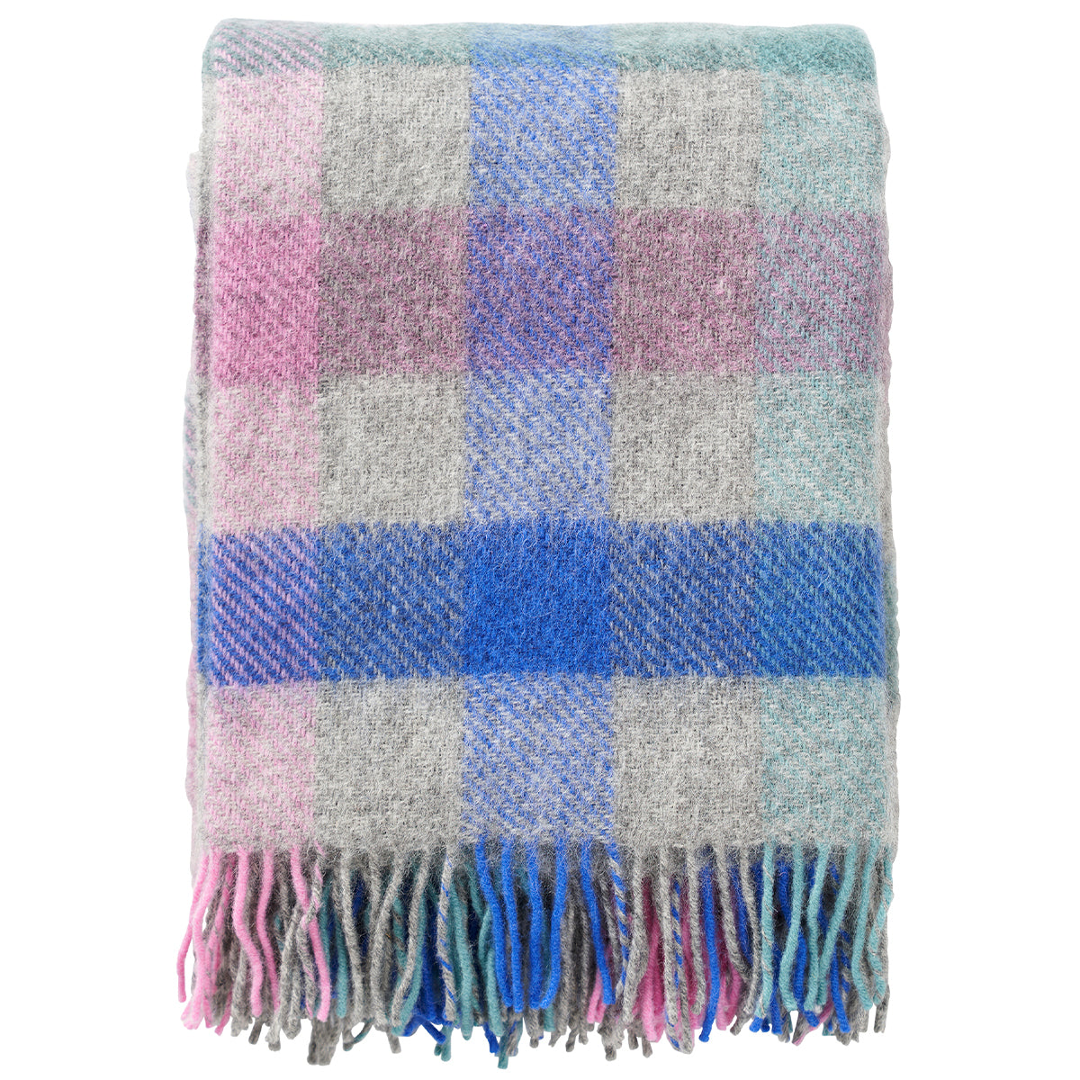 Gotland Multi Pastel 130x200cm Brushed Wool Throw