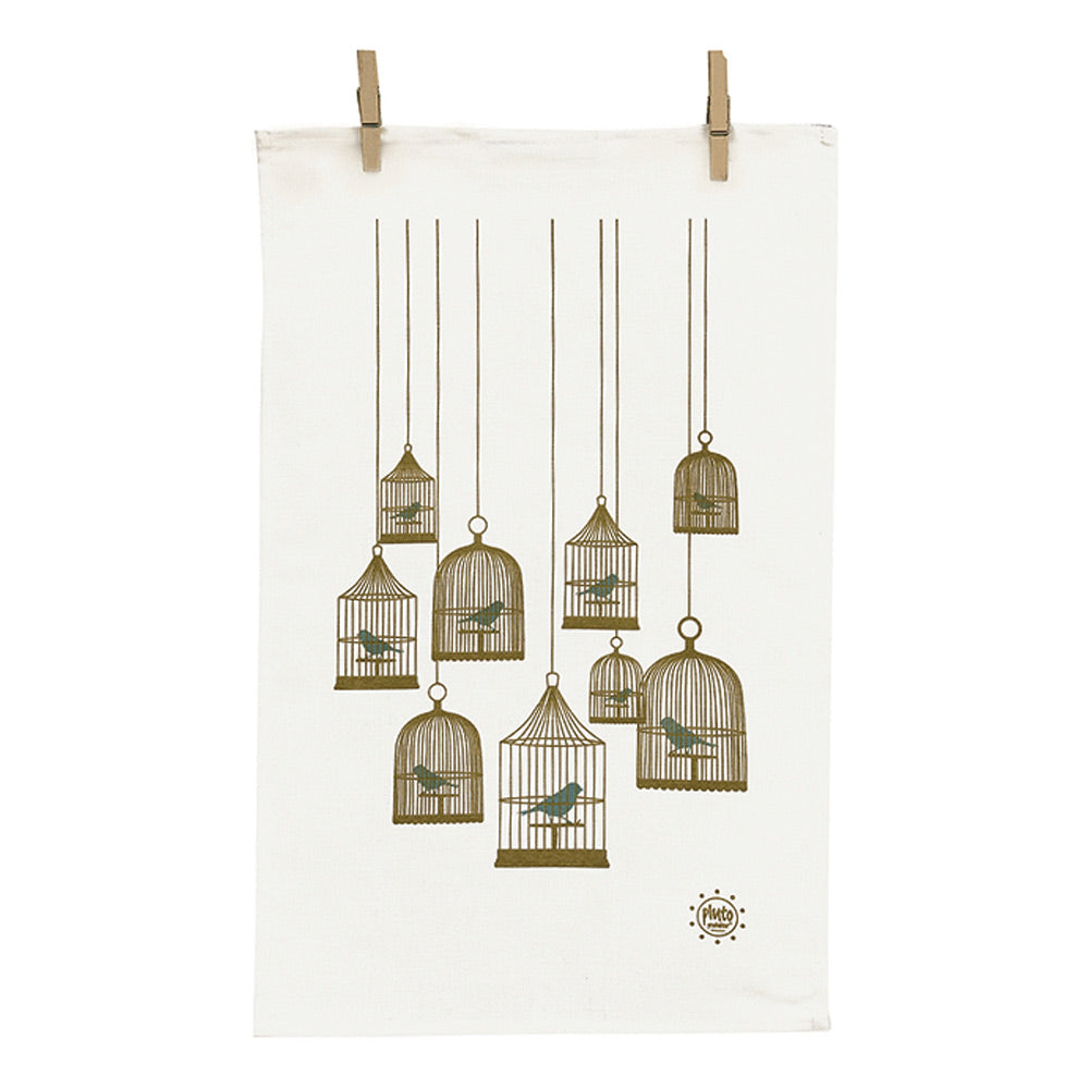 Birdcage Small Linen Kitchen towel