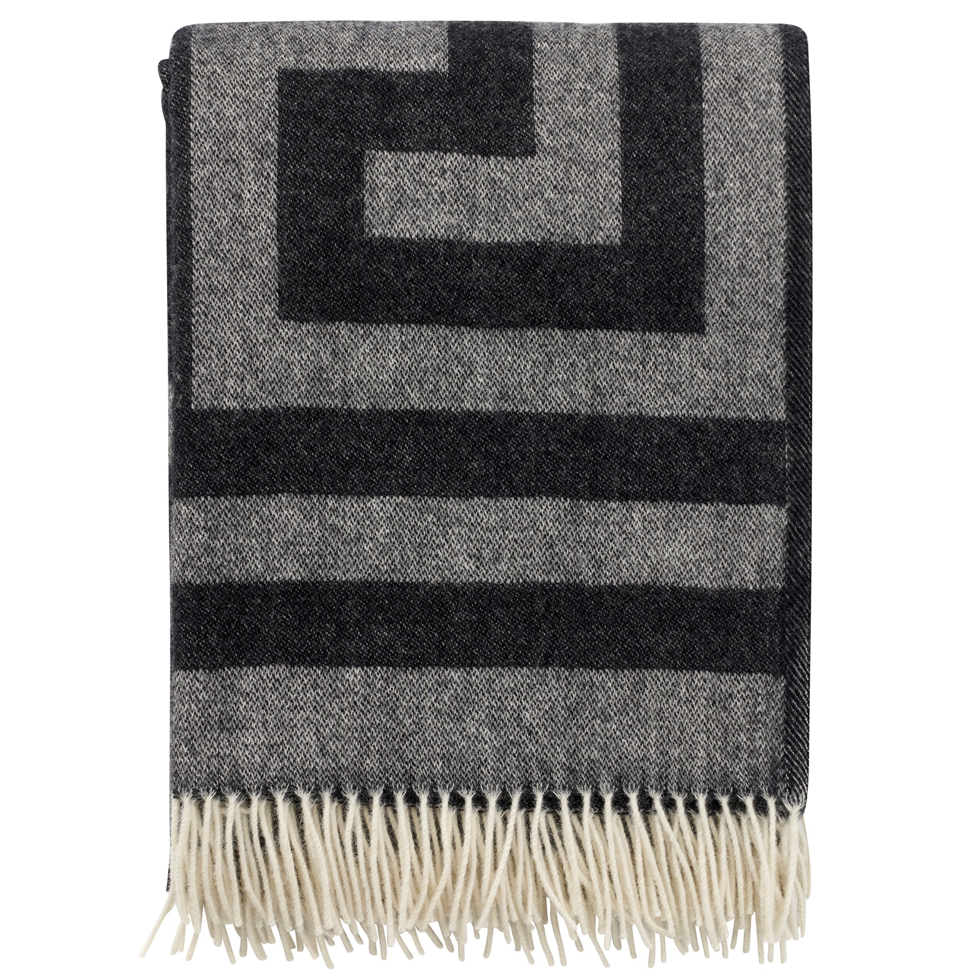 Memphis Black 130x200cm Premium Wool Throw