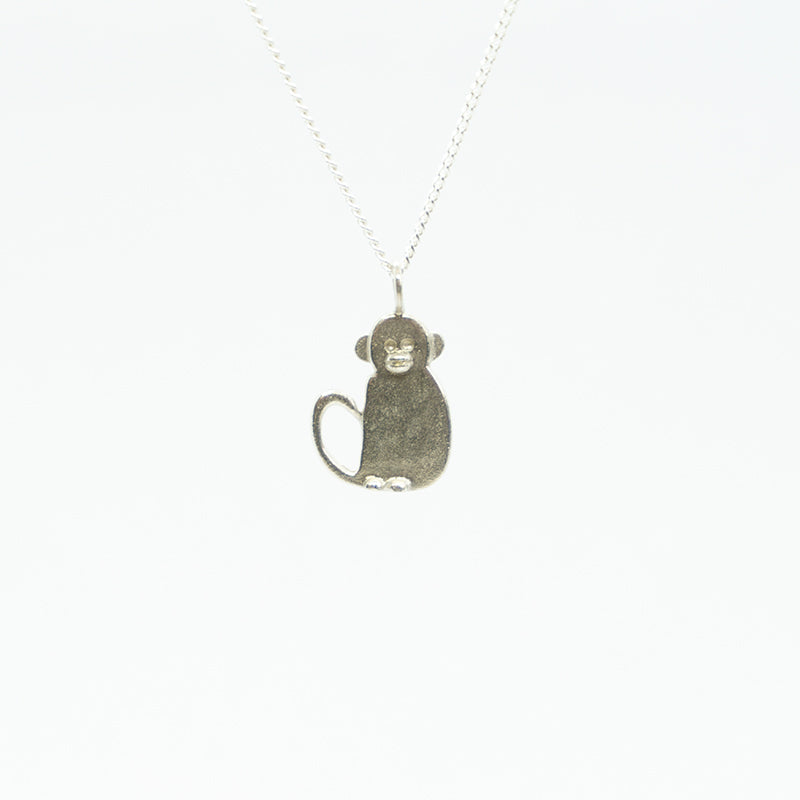Monkey Pendant With Chain