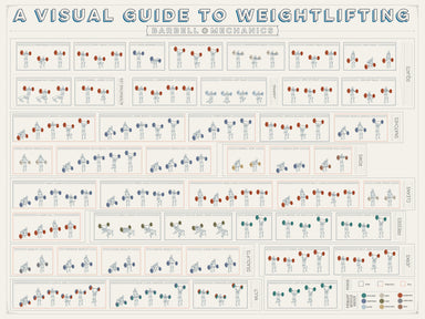 A Visual Guide to Weightlifting Poster