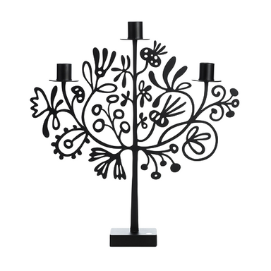 Lace Black Candle Holder - Northlight Homestore