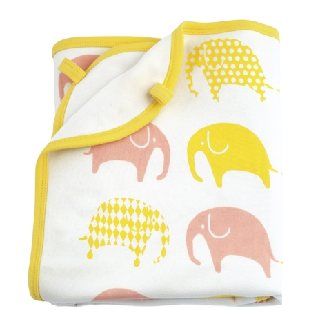 White/Yellow/Pink Blanket and Comforter Set - Northlight Homestore