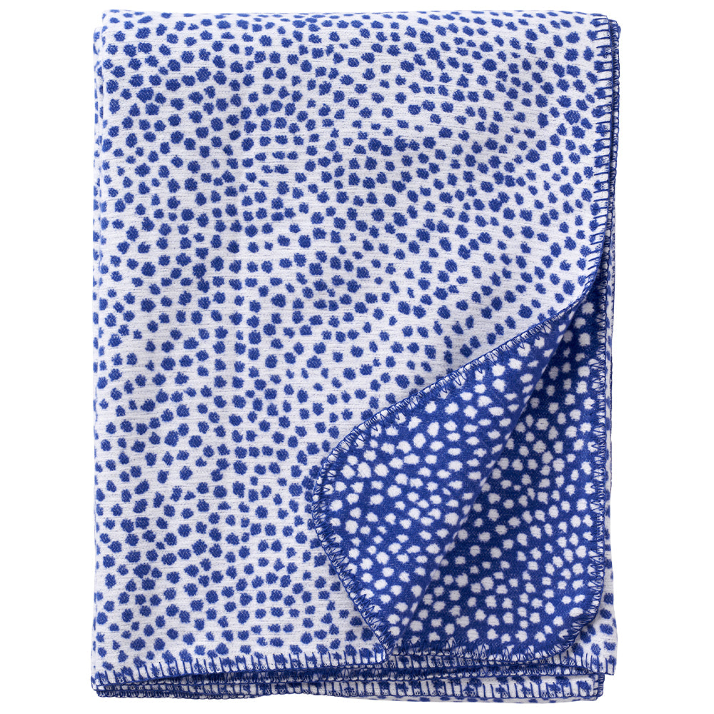 Seeds Blue 140x180cm Brushed Cotton Blanket