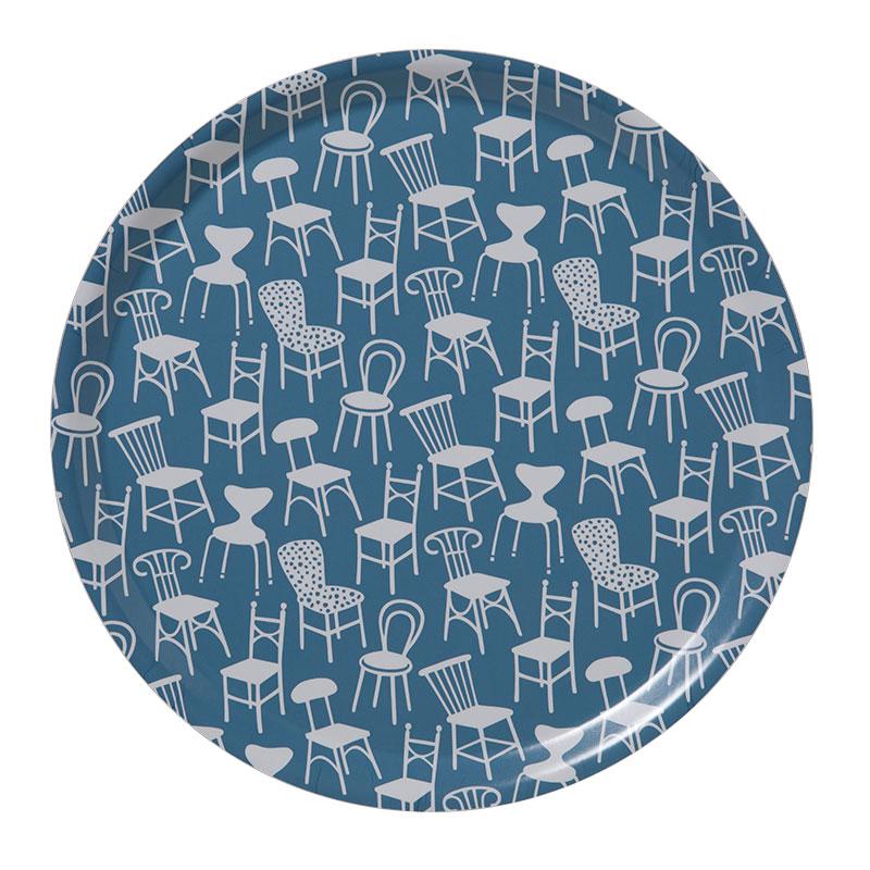 Chairs Blue Ø38cm Round Tray