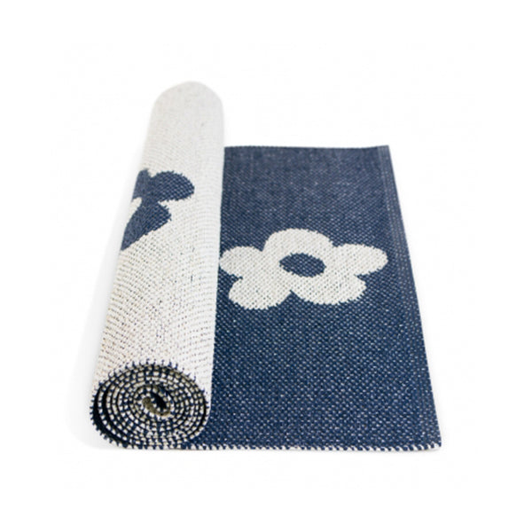 Blomma Dark Blue Rug - Indoor and Outdoor