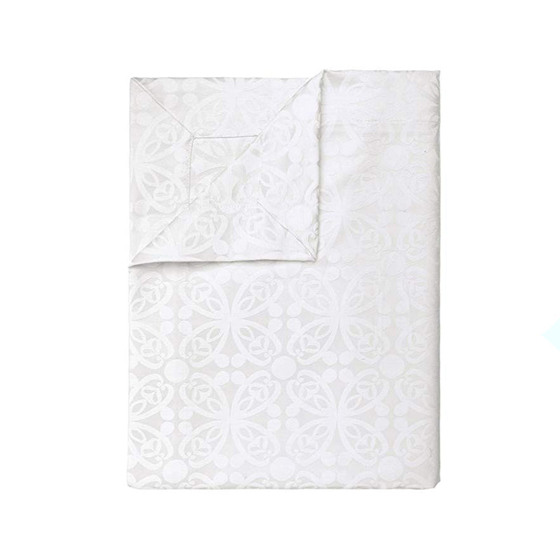 Bohemia White & Cream Damask Tablecloth