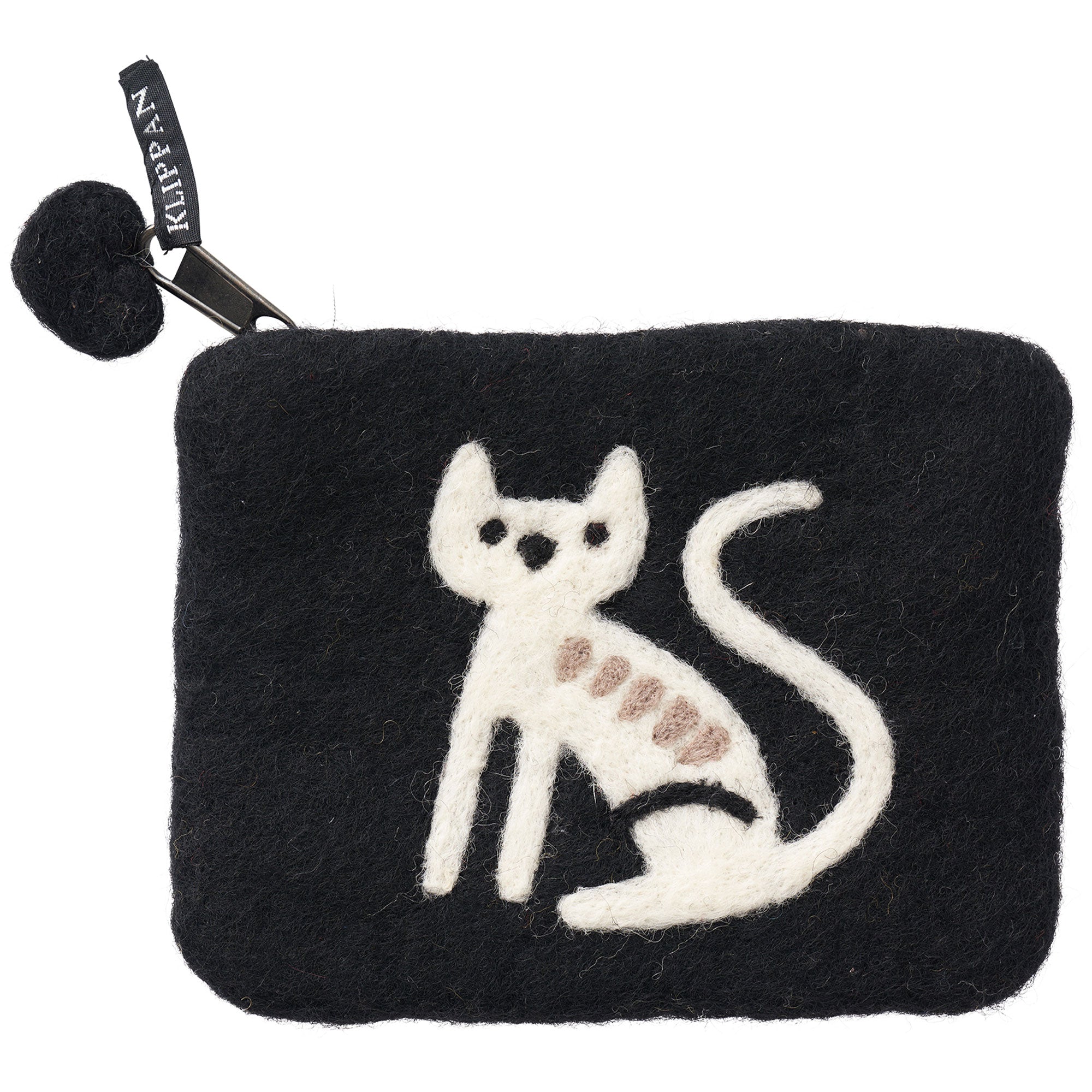 Felt Purse Sitting Cat