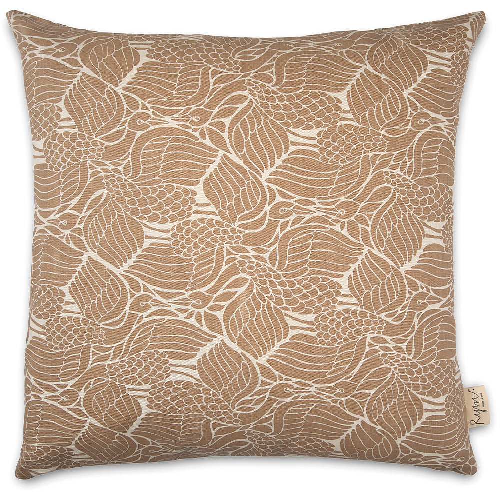 Cuckoo's Nest Beige 50x50cm Cotton Cushion Cover