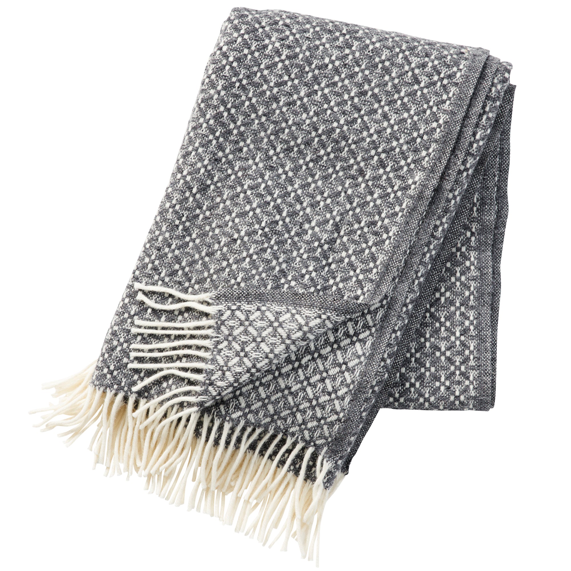 Dahlia Grey 130x200cm Lambswool Throw