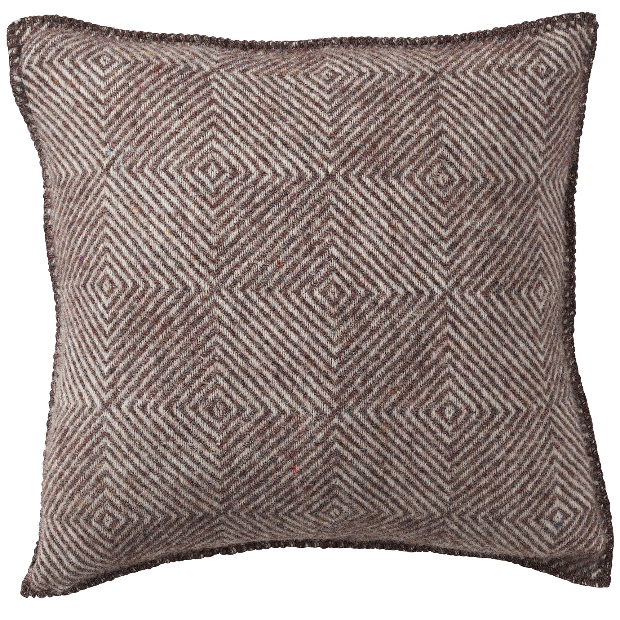 Gooseye Brown 45x45cm Recycled Wool Cushion Cover