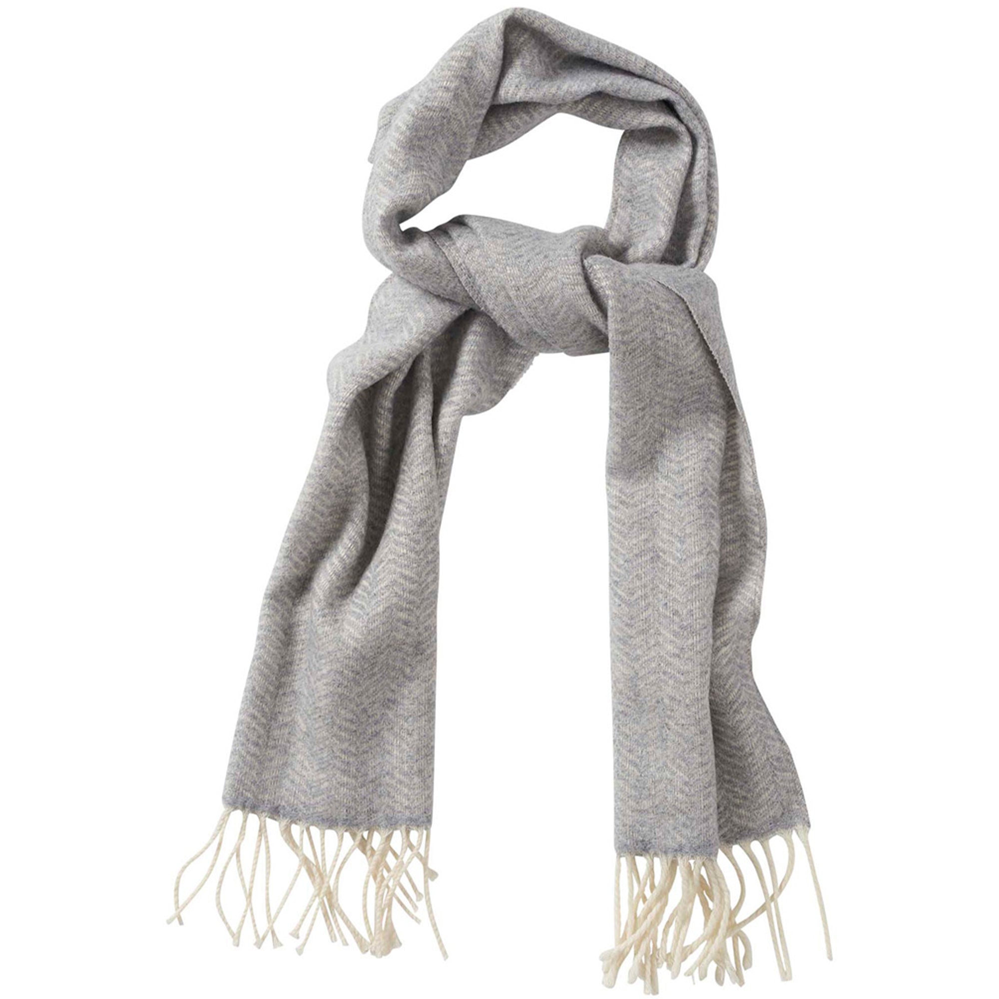 Tippy Grey Melange Cashmere & Merino  Scarf