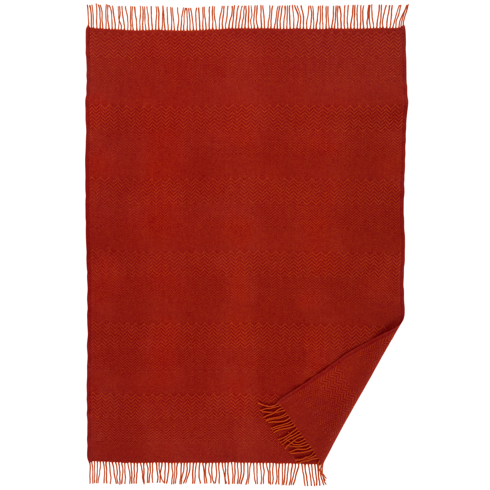 Zigzag Ruby 130x200cm Eco Lambswool Throw