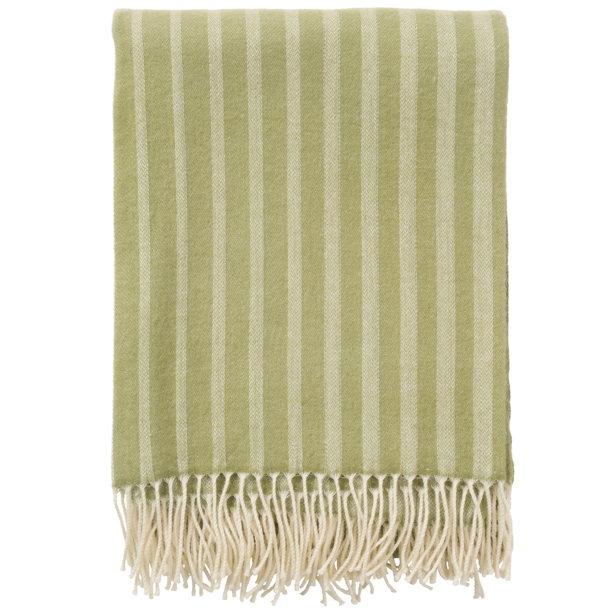 Irregular Stripes Olive 130x200cm Superfine Merino Throw