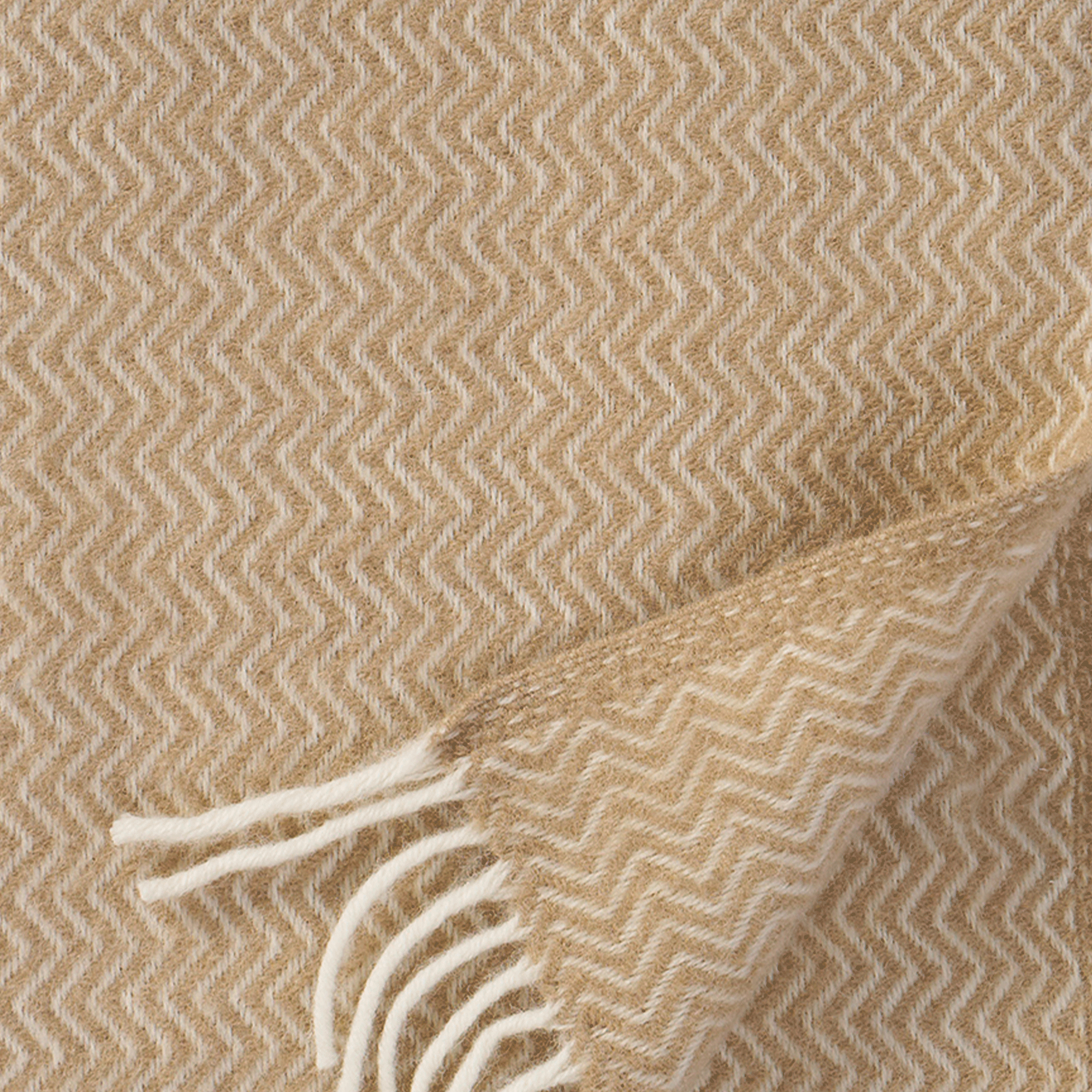 Sorbet Sandy Beach 130x200cm Lambswool Throw