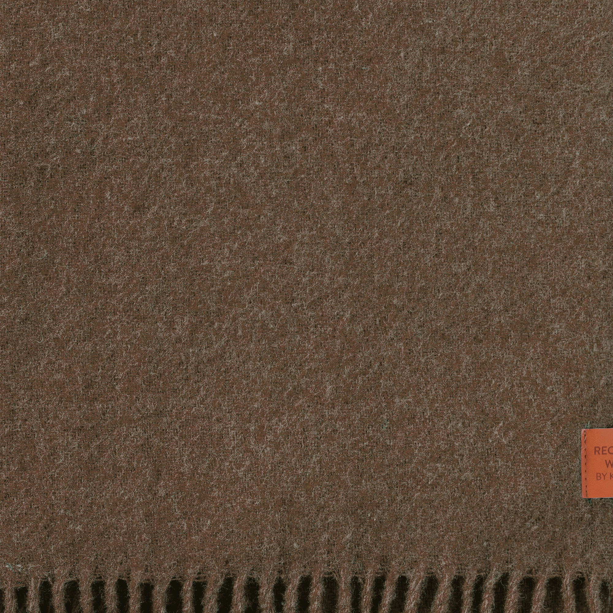 True Walnut 130x180cm New and Recycled Lambs Wool Throw