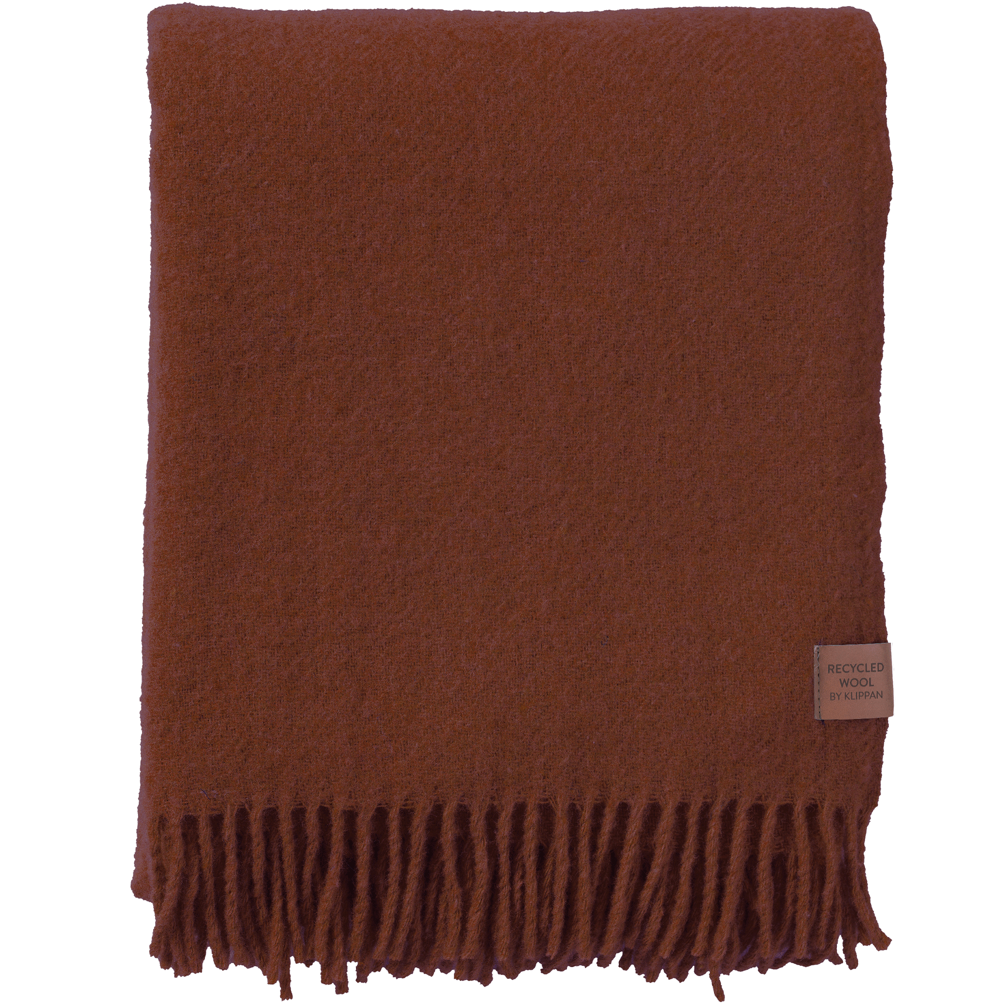 True Rust 130x180cm New and Recycled Lambs Wool Throw