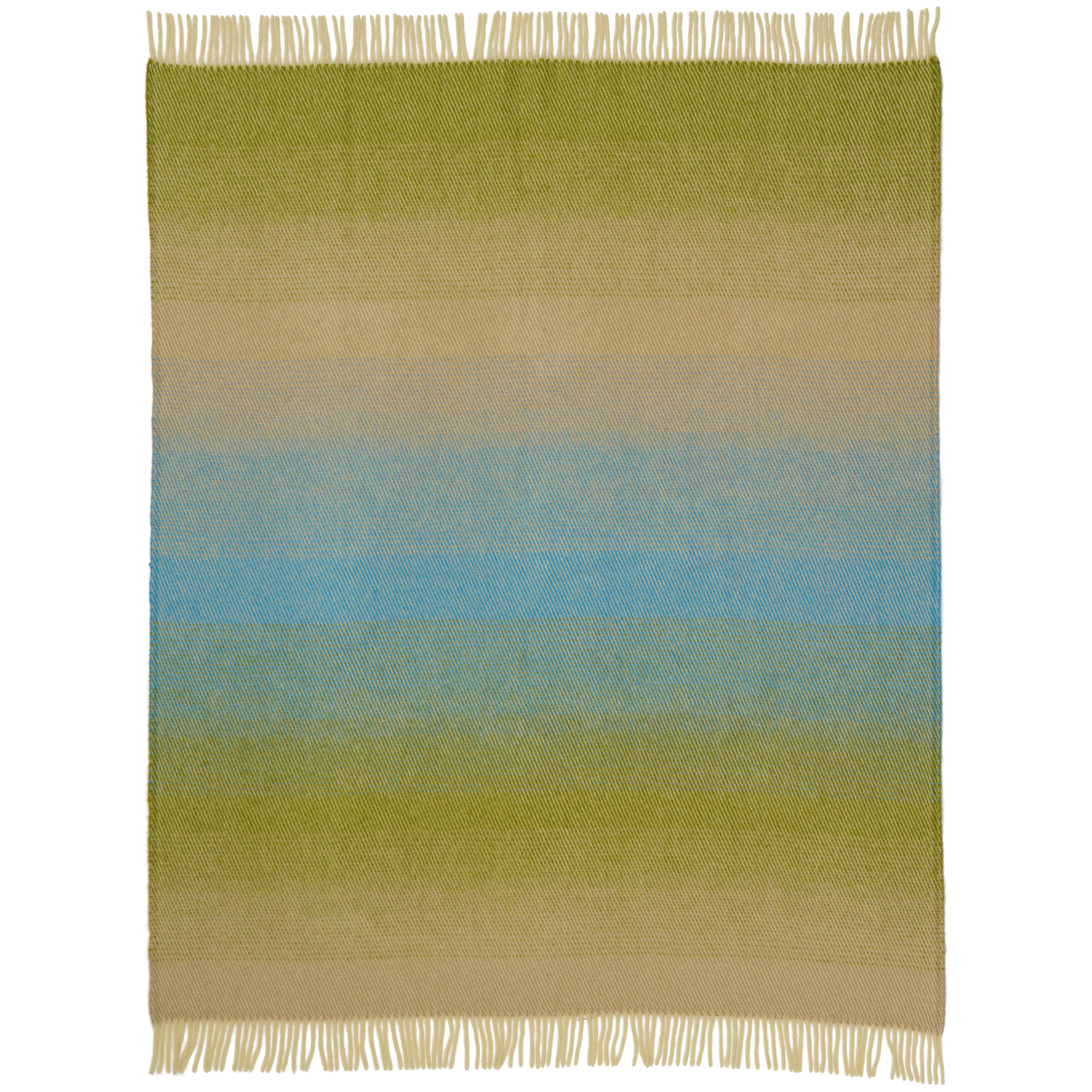 Aurora Greenish Blue 130x200cm Eco Lambswool Throw