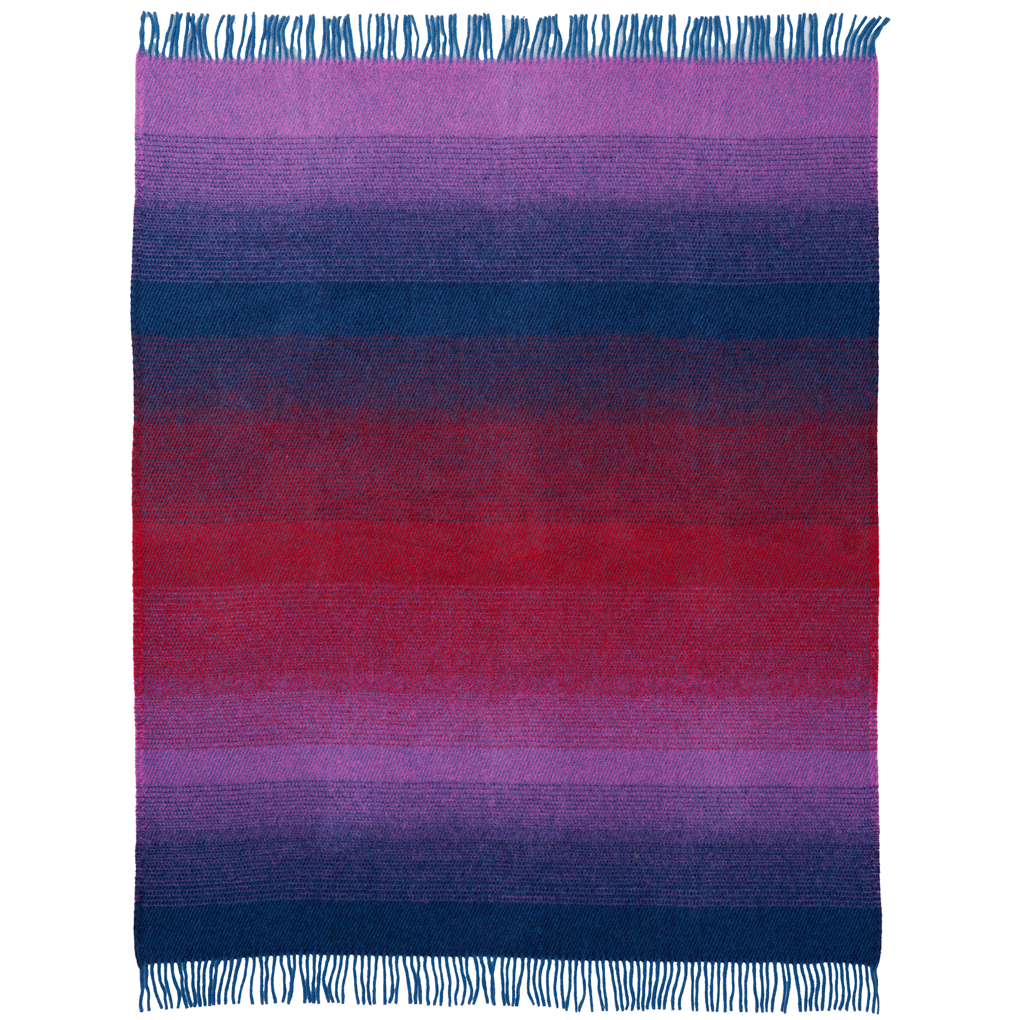 Aurora Purple Blue 130x200cm Eco Lambswool Throw