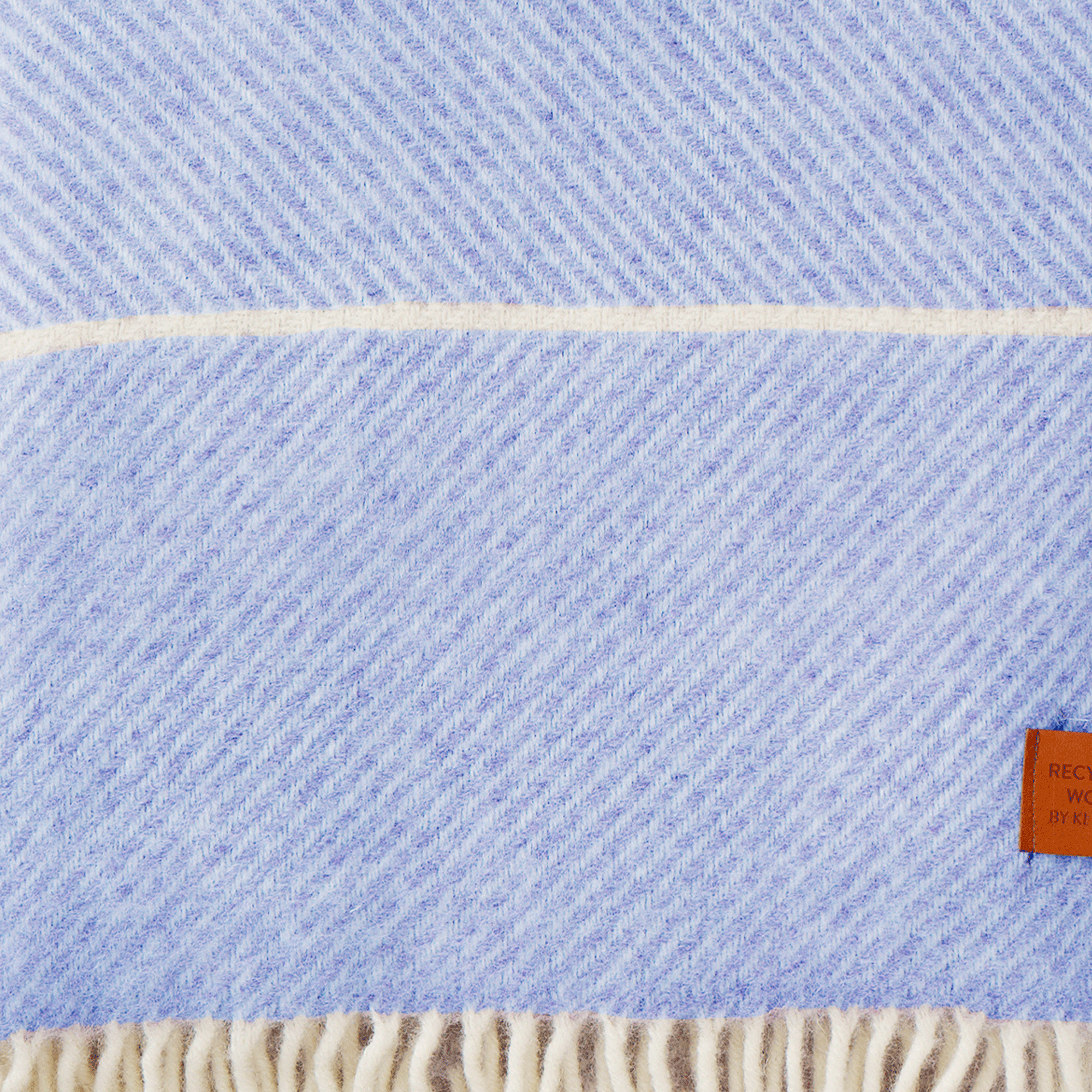 Frank Infinity Blue 130x180cm Recycled Wool Throw