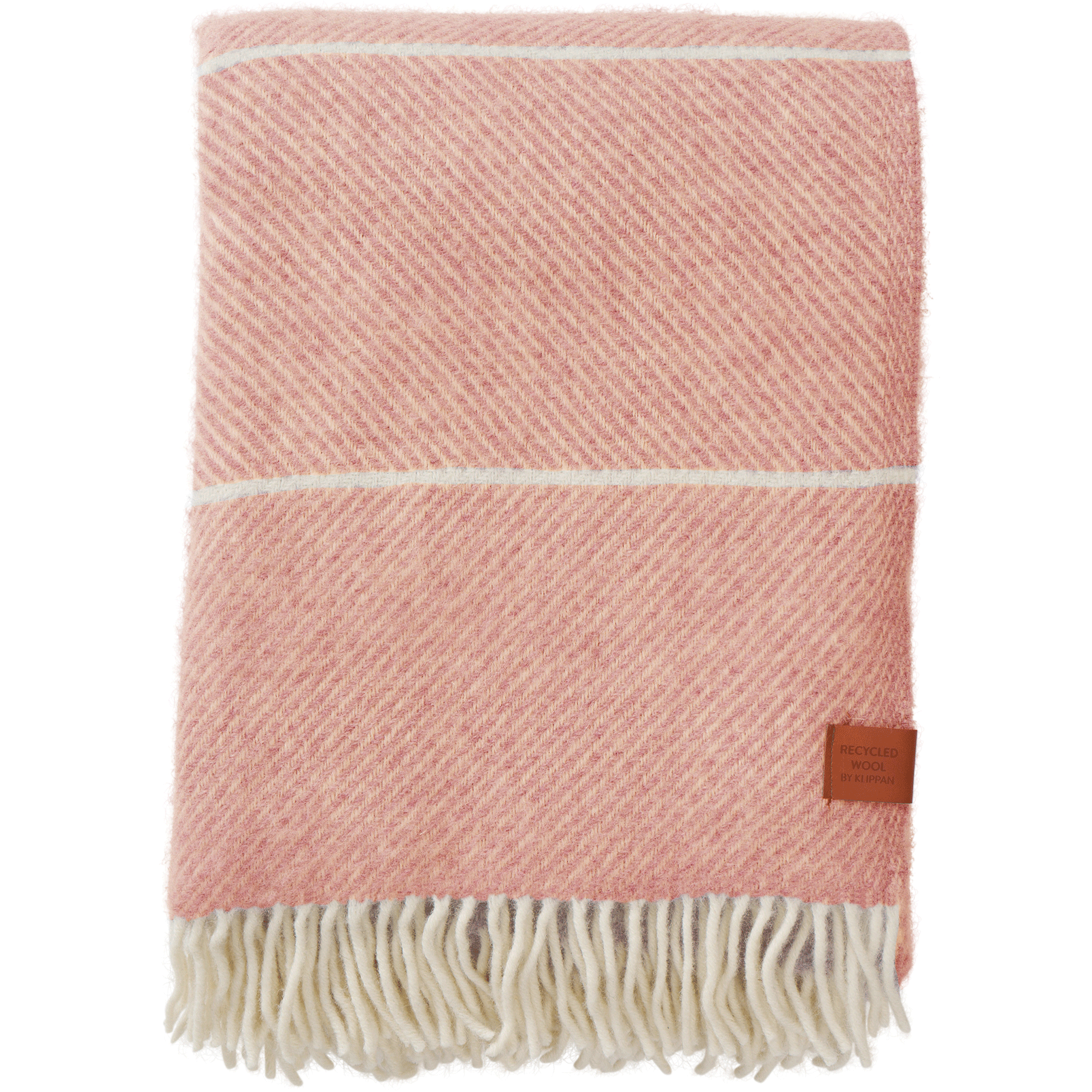 Frank Salmon Pink 130x180cm Recycled Wool Throw
