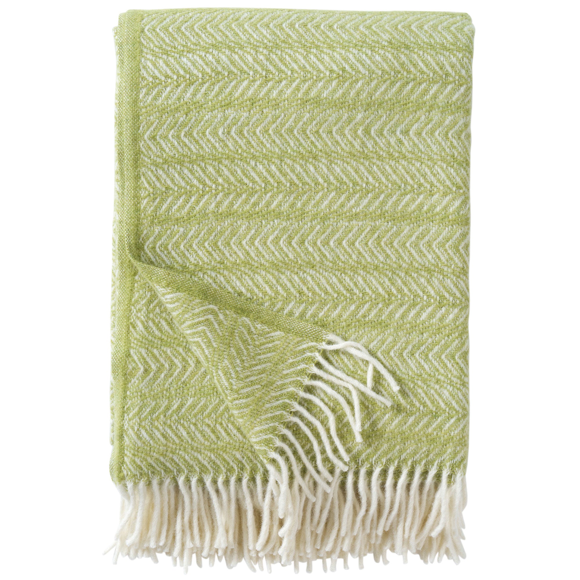 Point Lime 130x200cm Recycled Wool Throw