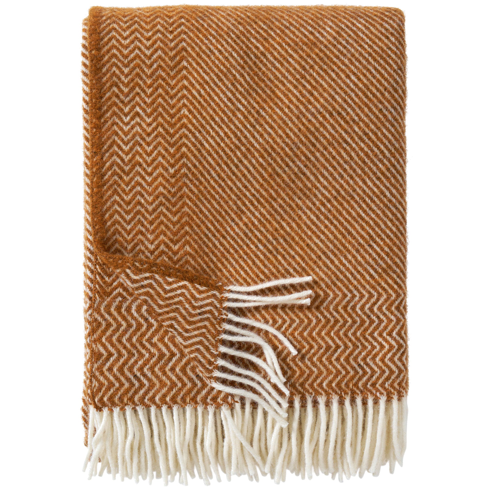 Bazaar Cumin/Natural White 130x200cm Eco Lambswool Throw