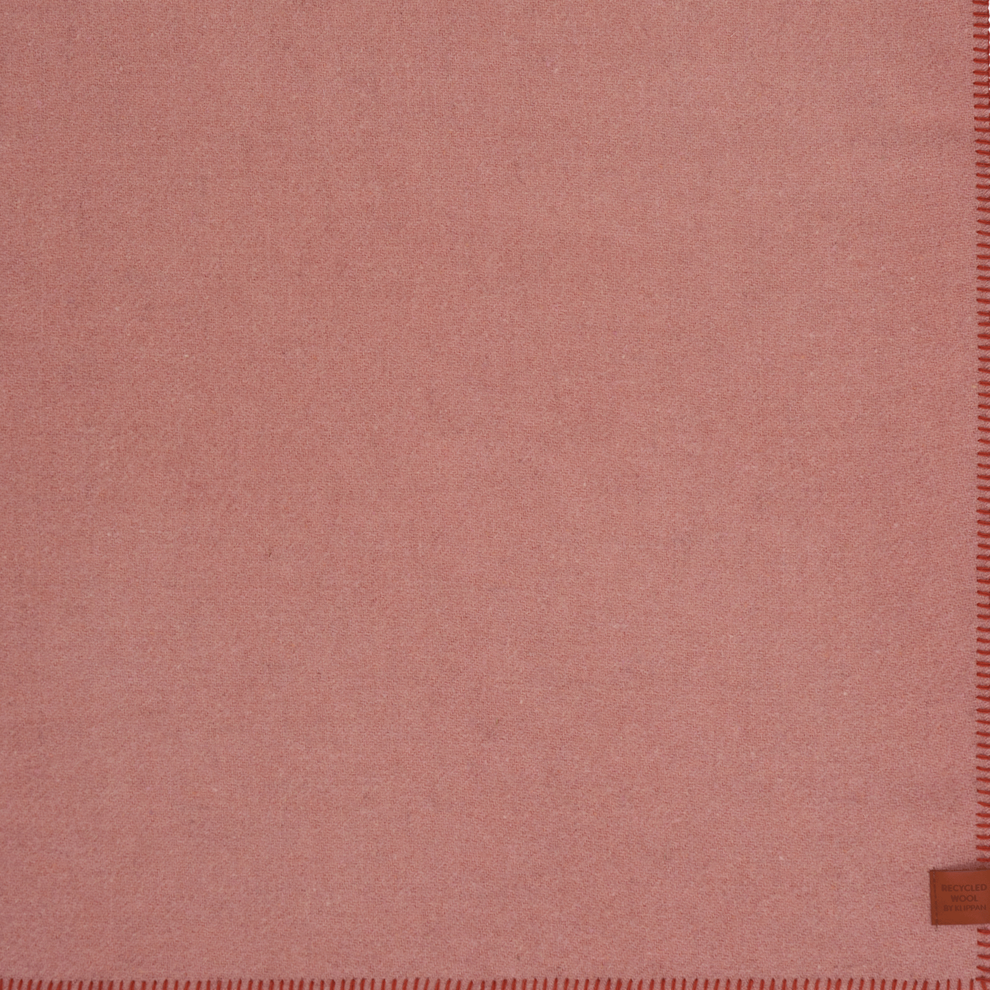 Cozy Baby Soft Pink & Rust 65x90cm New and Recycled Lambs Wool  Throw