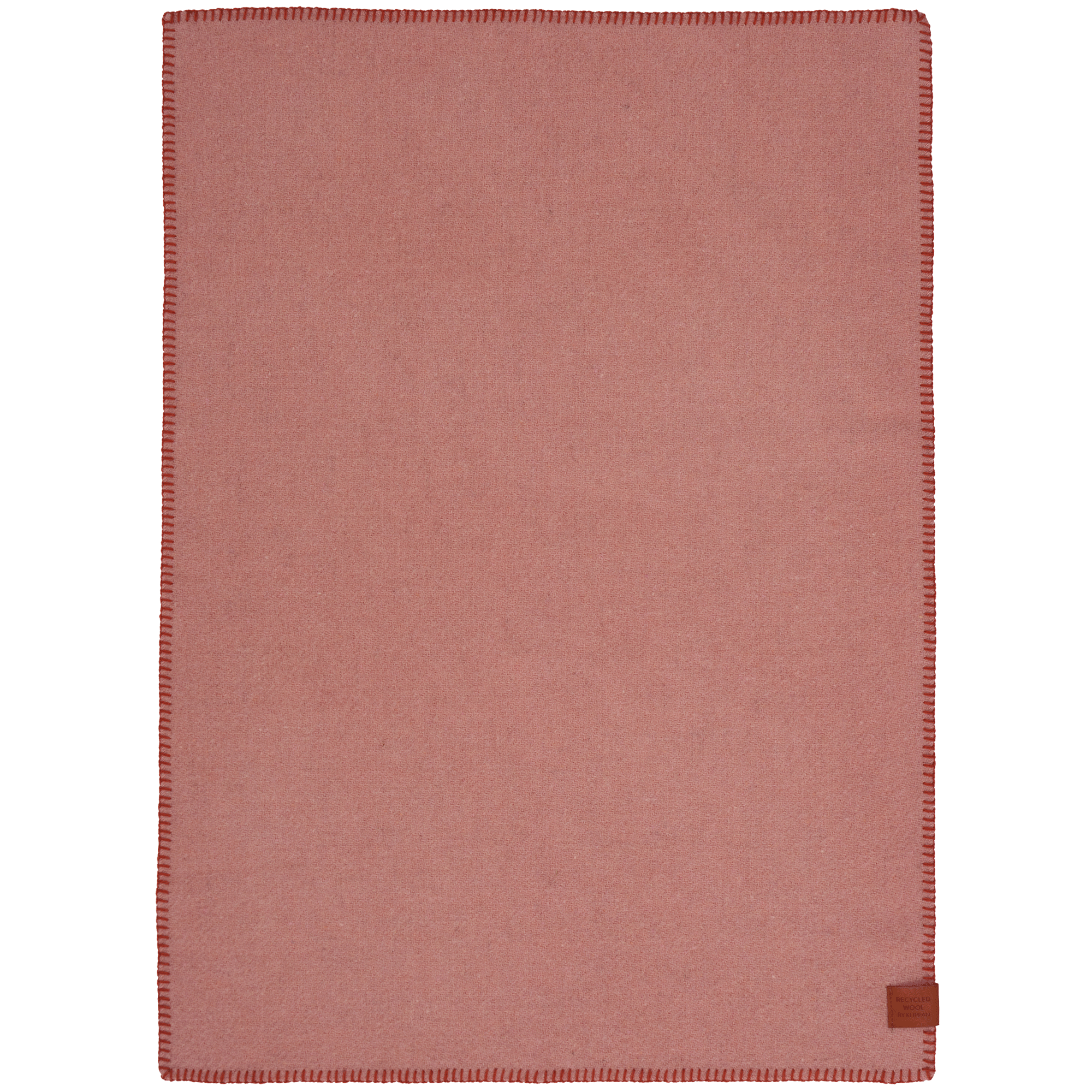 Cozy Baby Soft Pink & Rust 65x90cm New and Recycled Lambs Wool  Throw