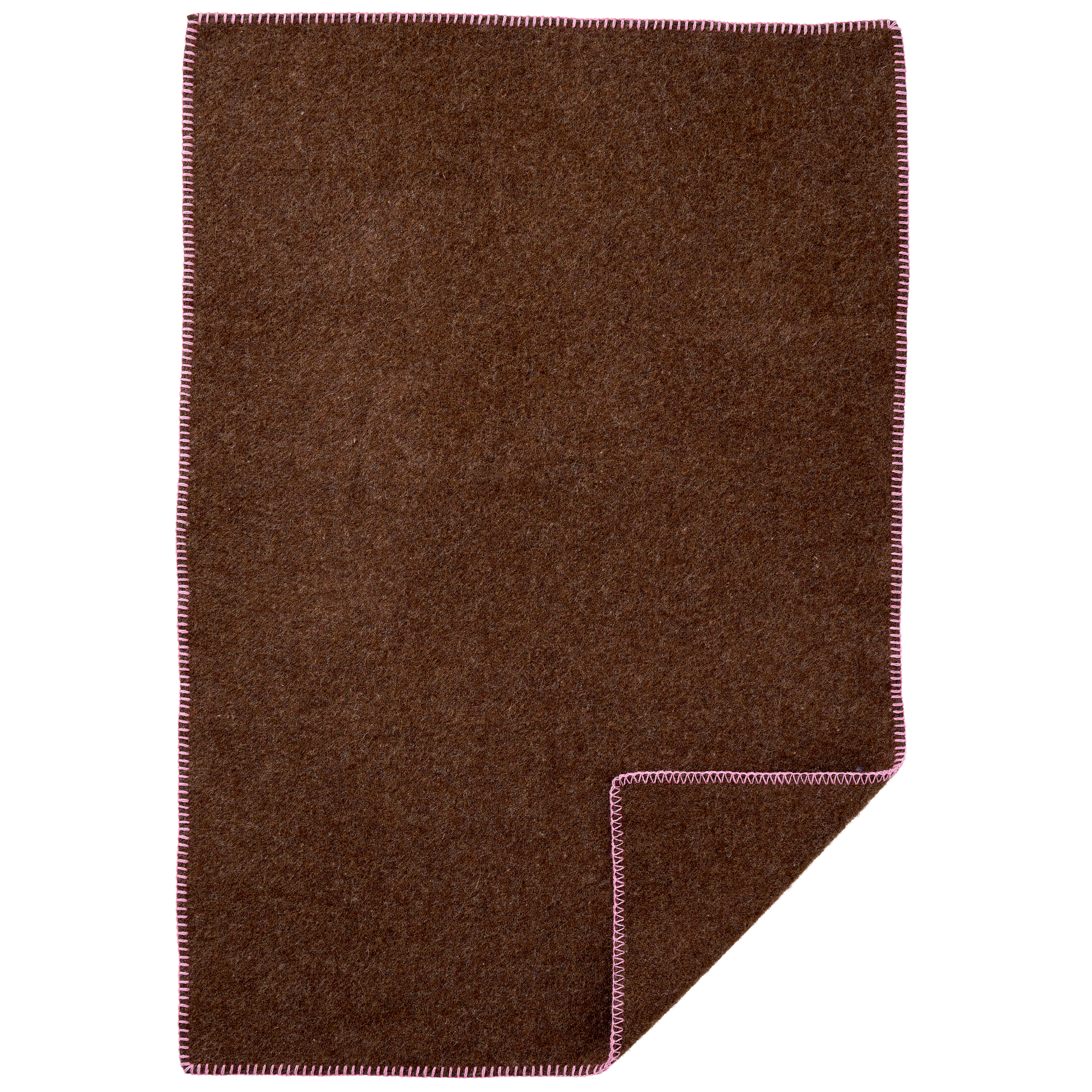 Cozy Baby Walnut & Pink 65x90cm New and Recycled Lambs Wool  Throw