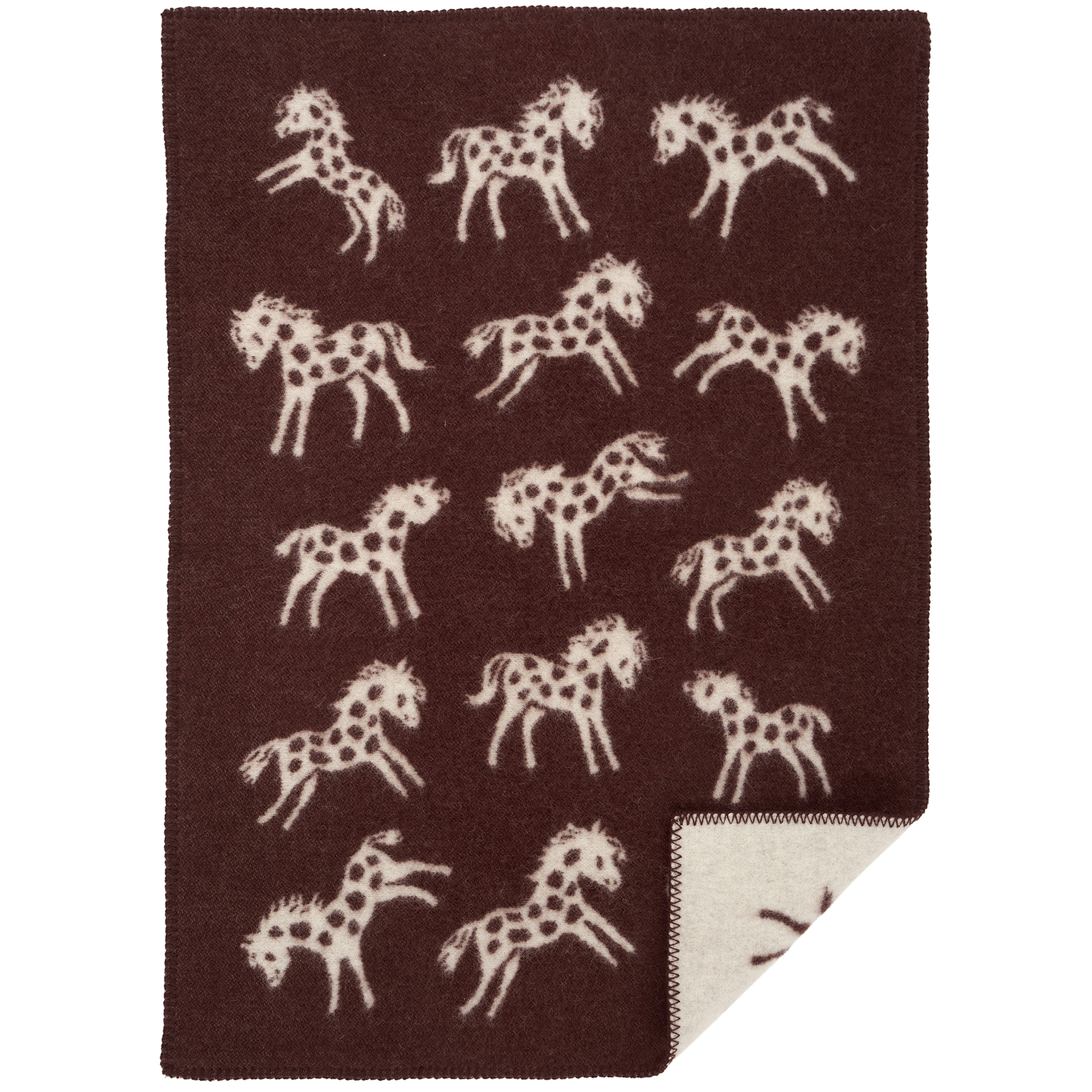 Pony Brown 65x90cm Eco Lambswool Blanket