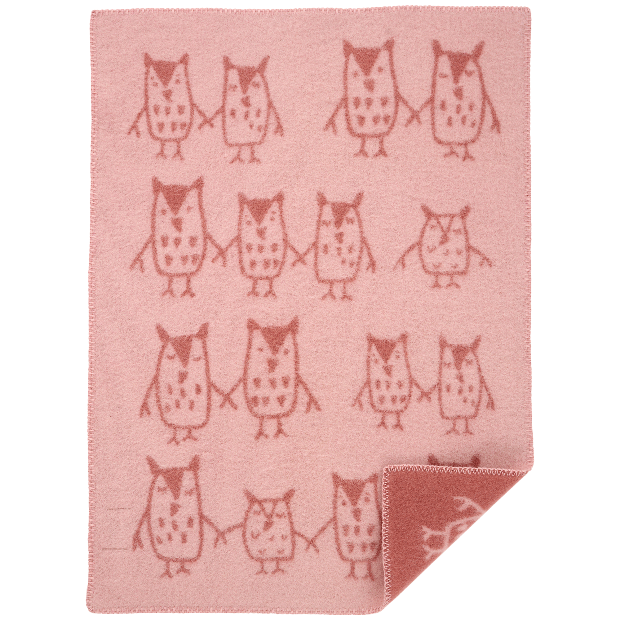 Hand in Hand Rose Brown 65x90cm Eco Lambswool Blanket