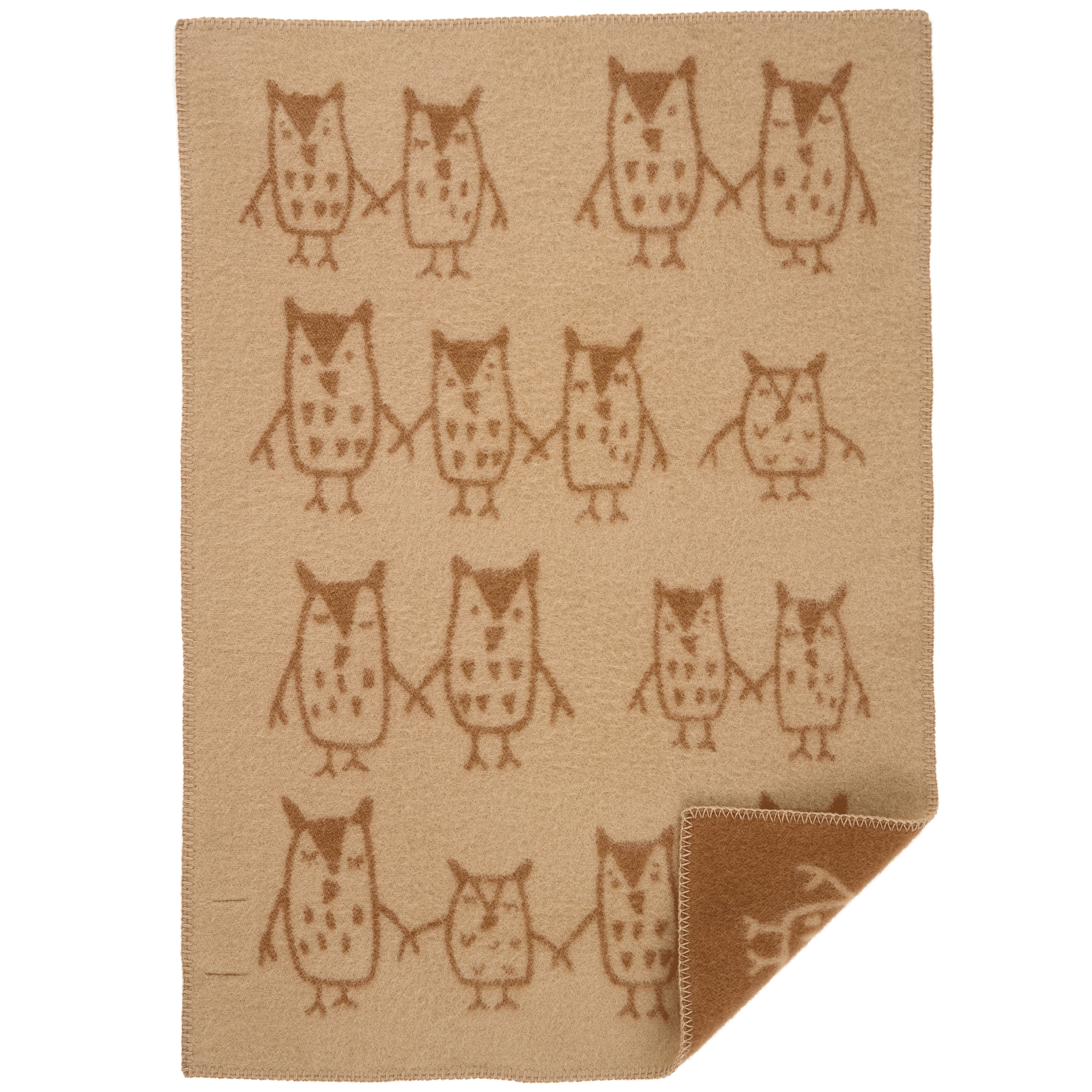 Hand in Hand Taupe 65x90cm Eco Lambswool Blanket