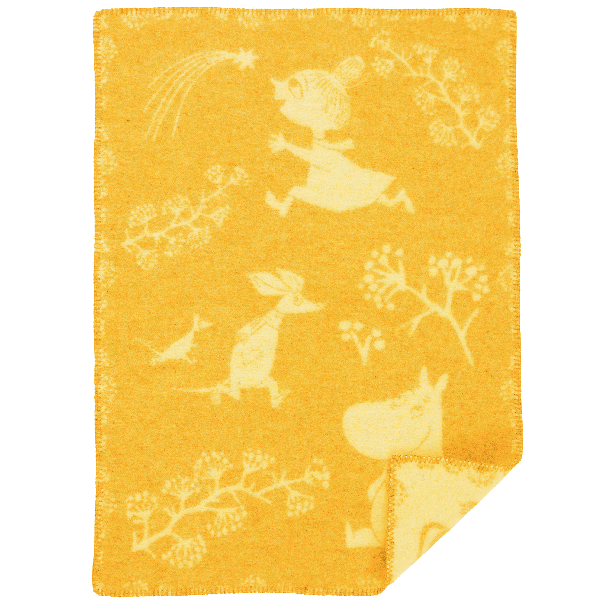 Moomin Winterland Winter Sun 65x90cm Eco Woven Lambswool Blanket