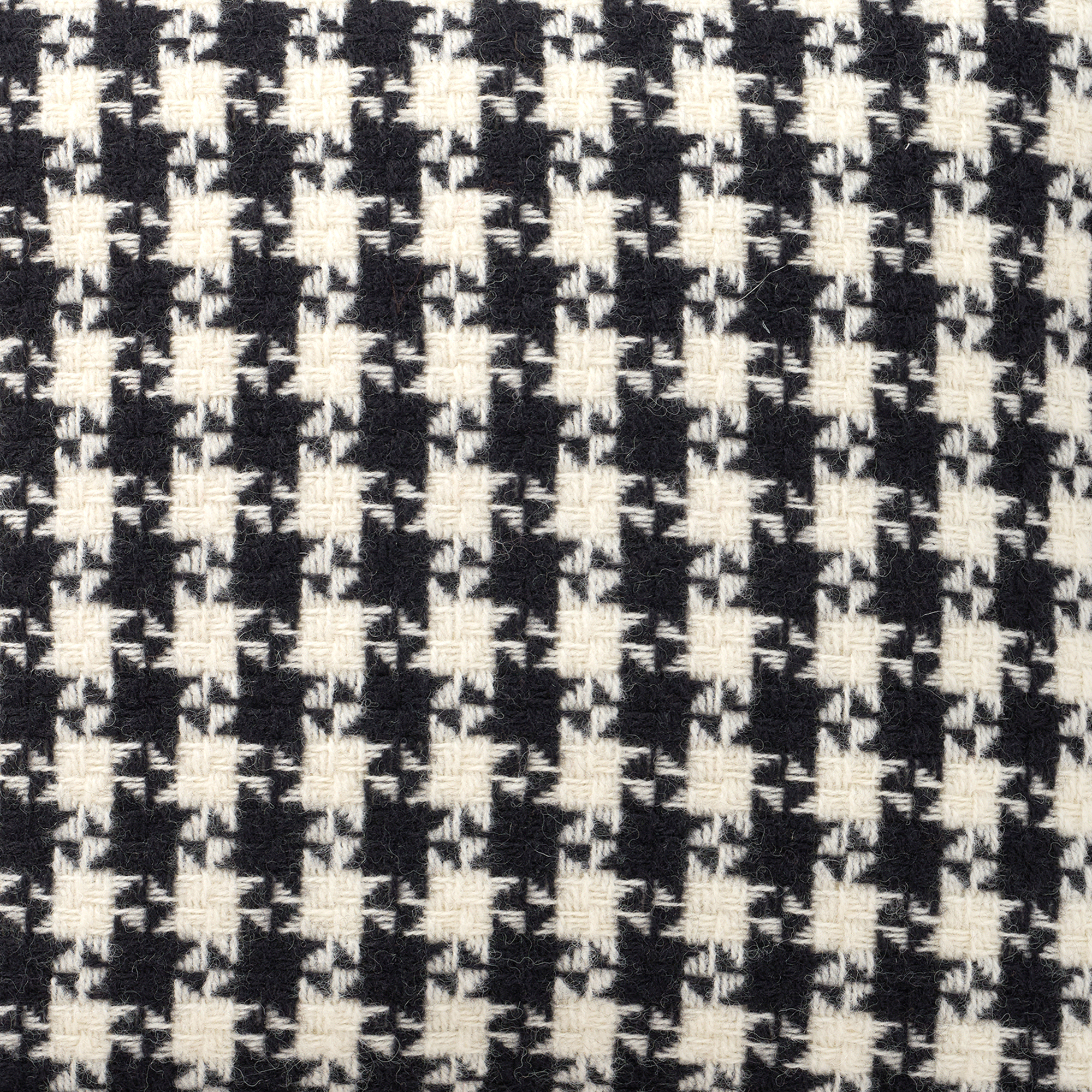 Dogtooth Black 45x45cm Lambswool Cushion Cover