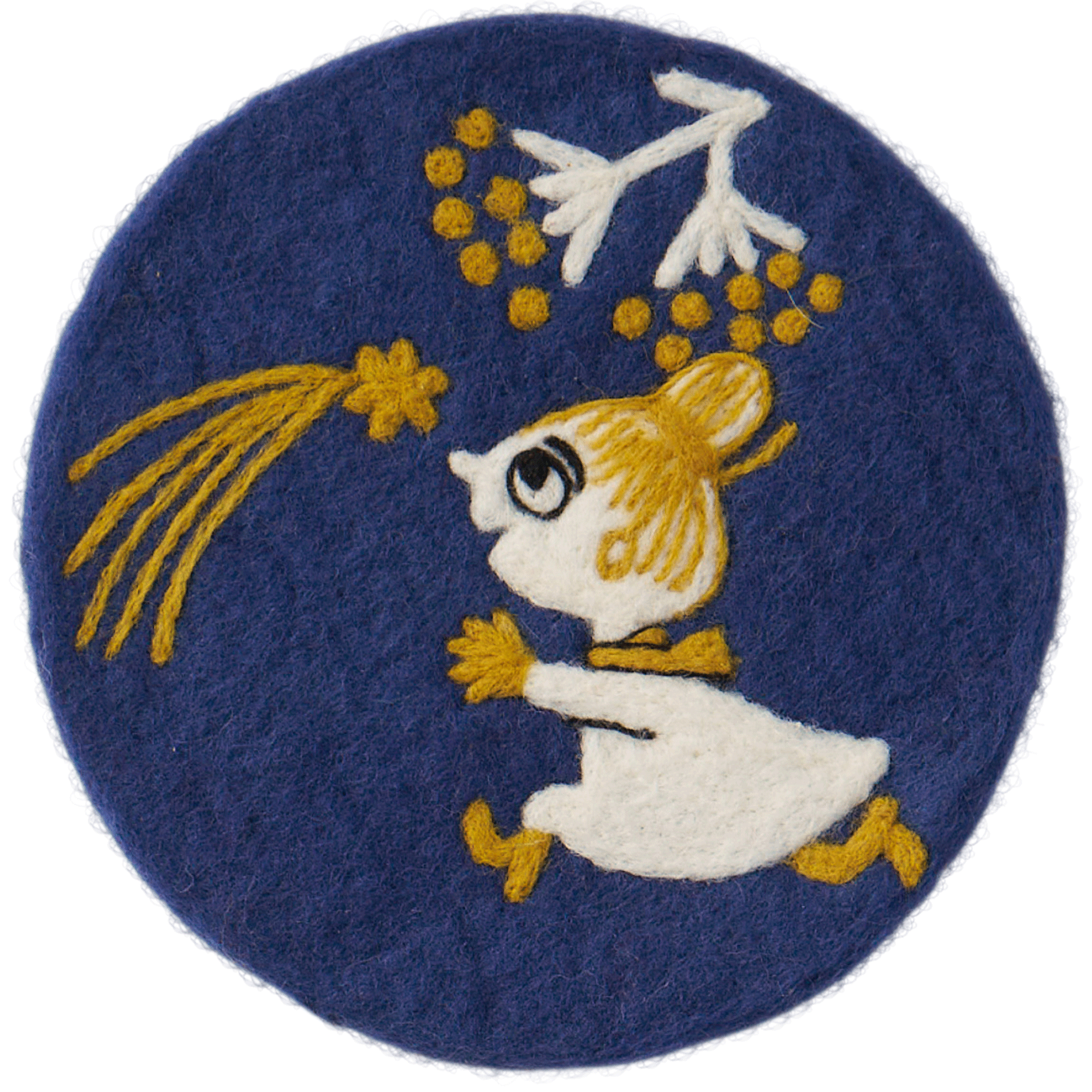 Little My Shooting Star Blue Felted Pot Mat