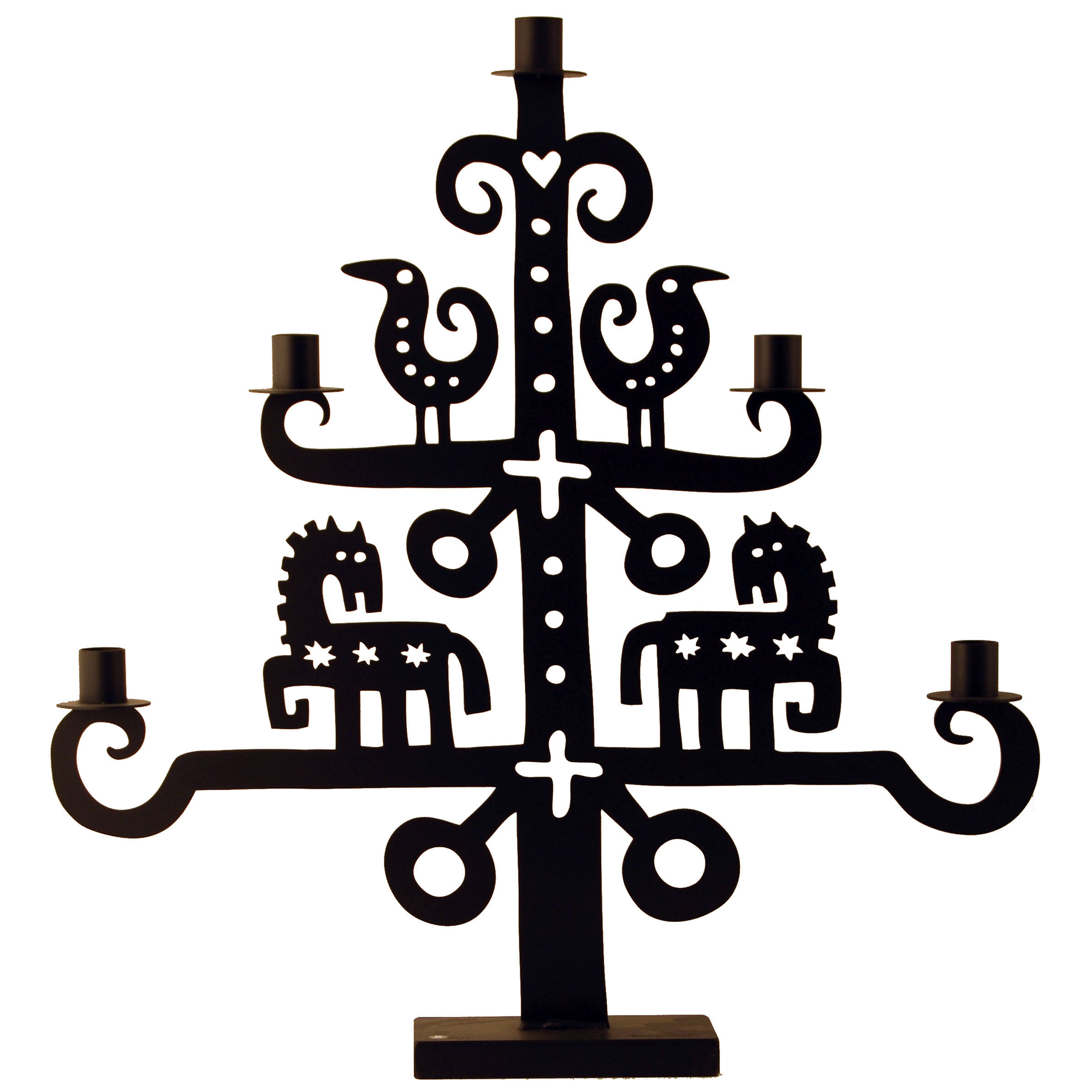 Wild Horse Black Candle Holder