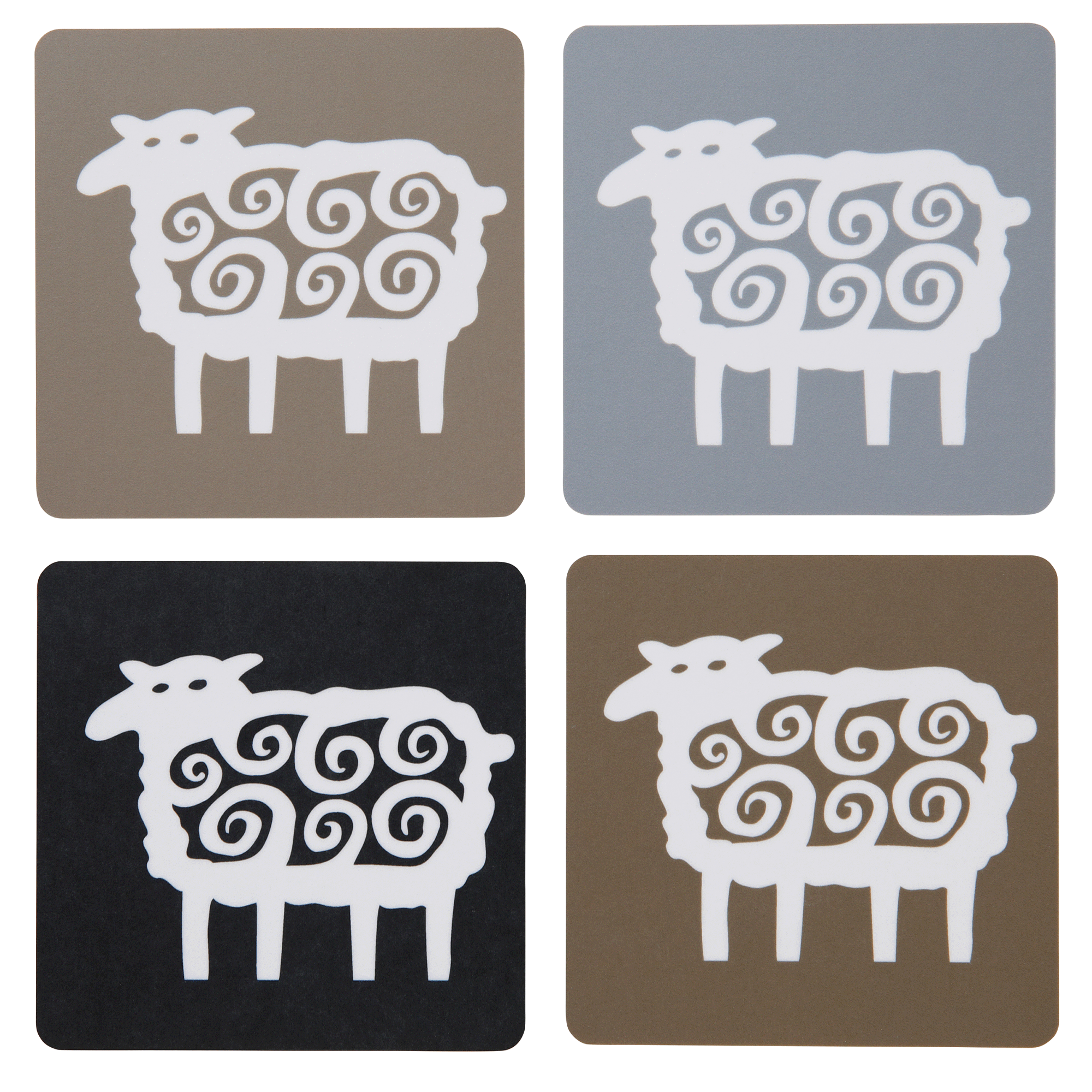 Sheep 30 years Coasters Set of 4
