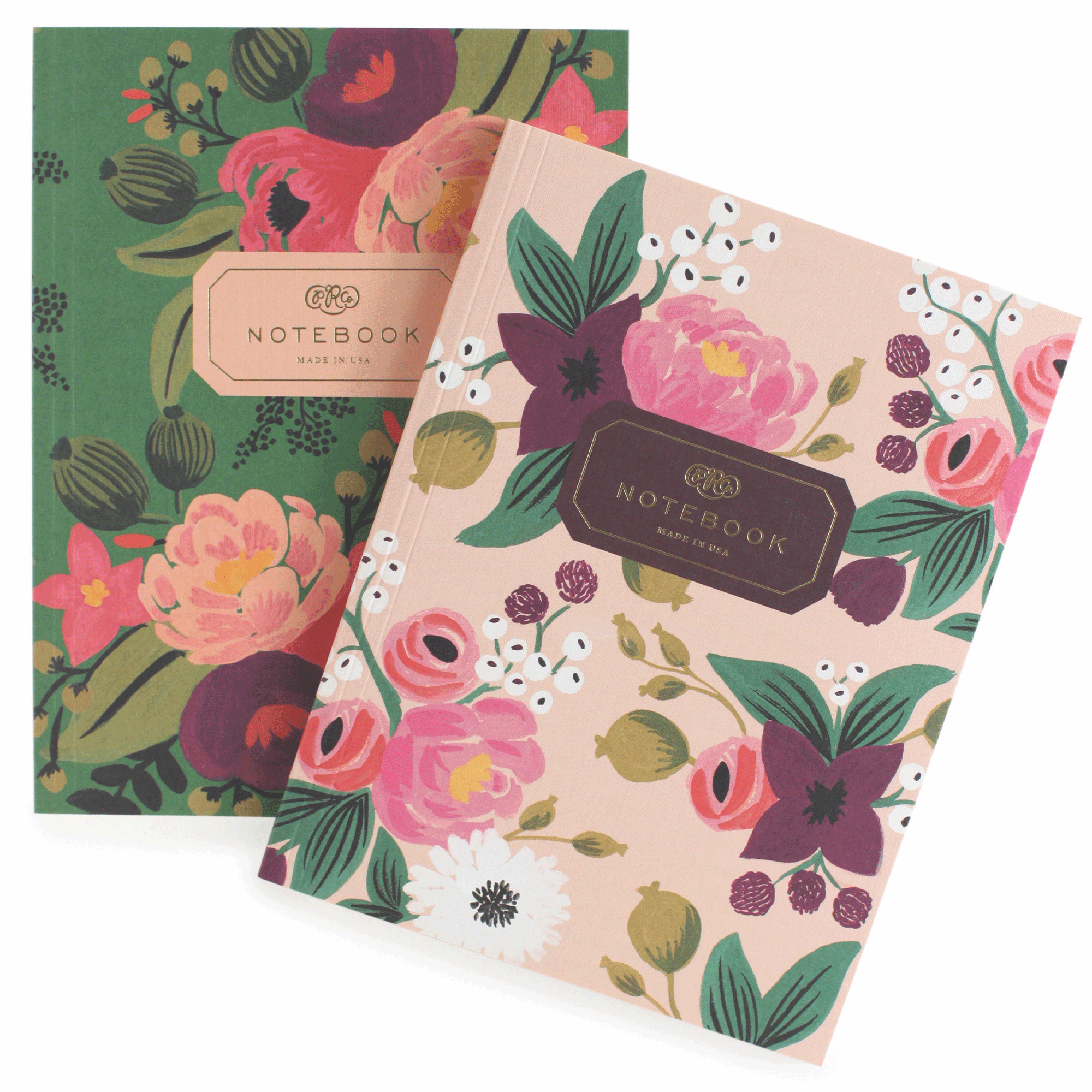 Vintage Blossoms Notebooks - Pack of 2
